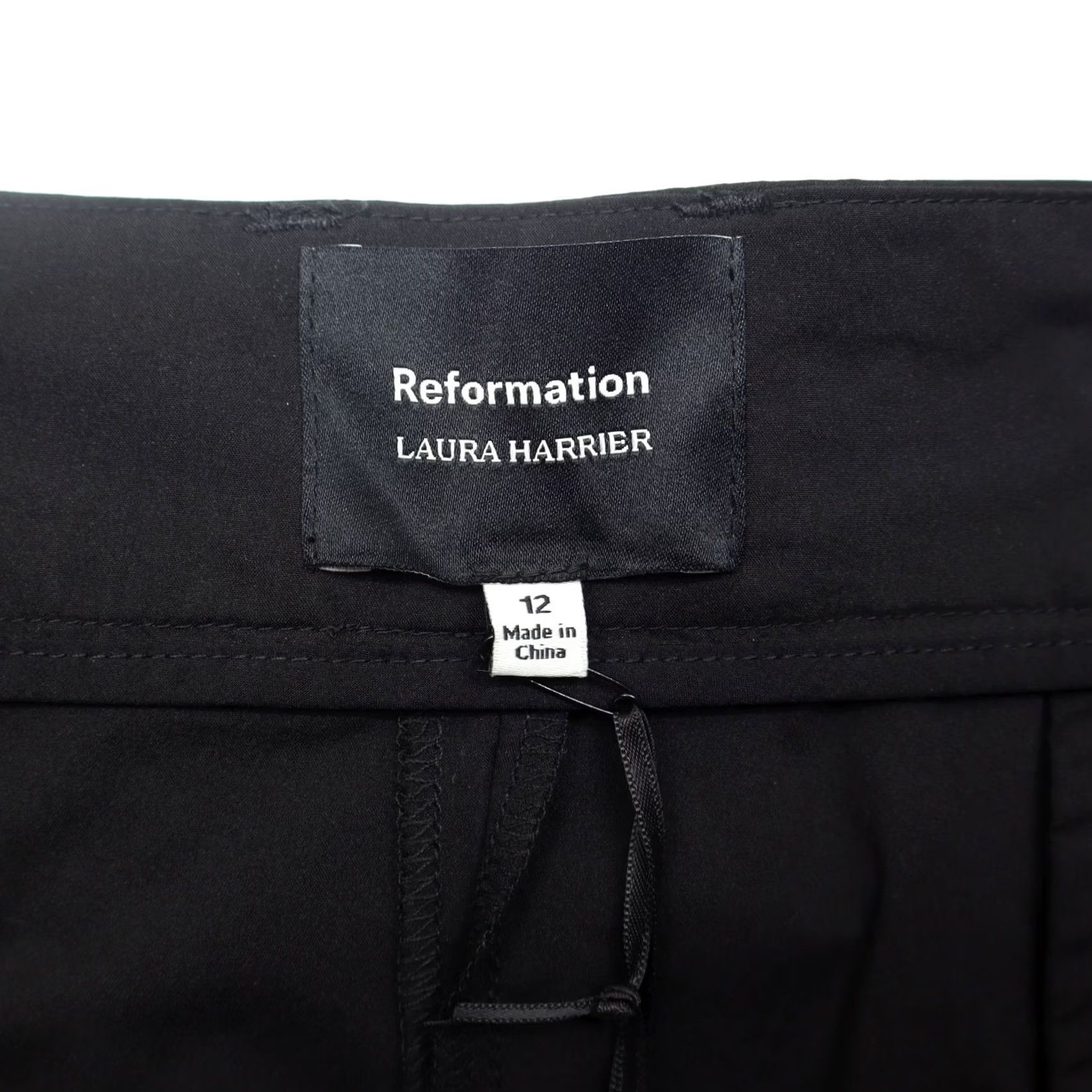 Reformation Reformation x Laura Harrier Women's Danielle Oversized Trousers Black Sz 12 NEW Size 34" / US 12 / IT 48 - 5 Thumbnail