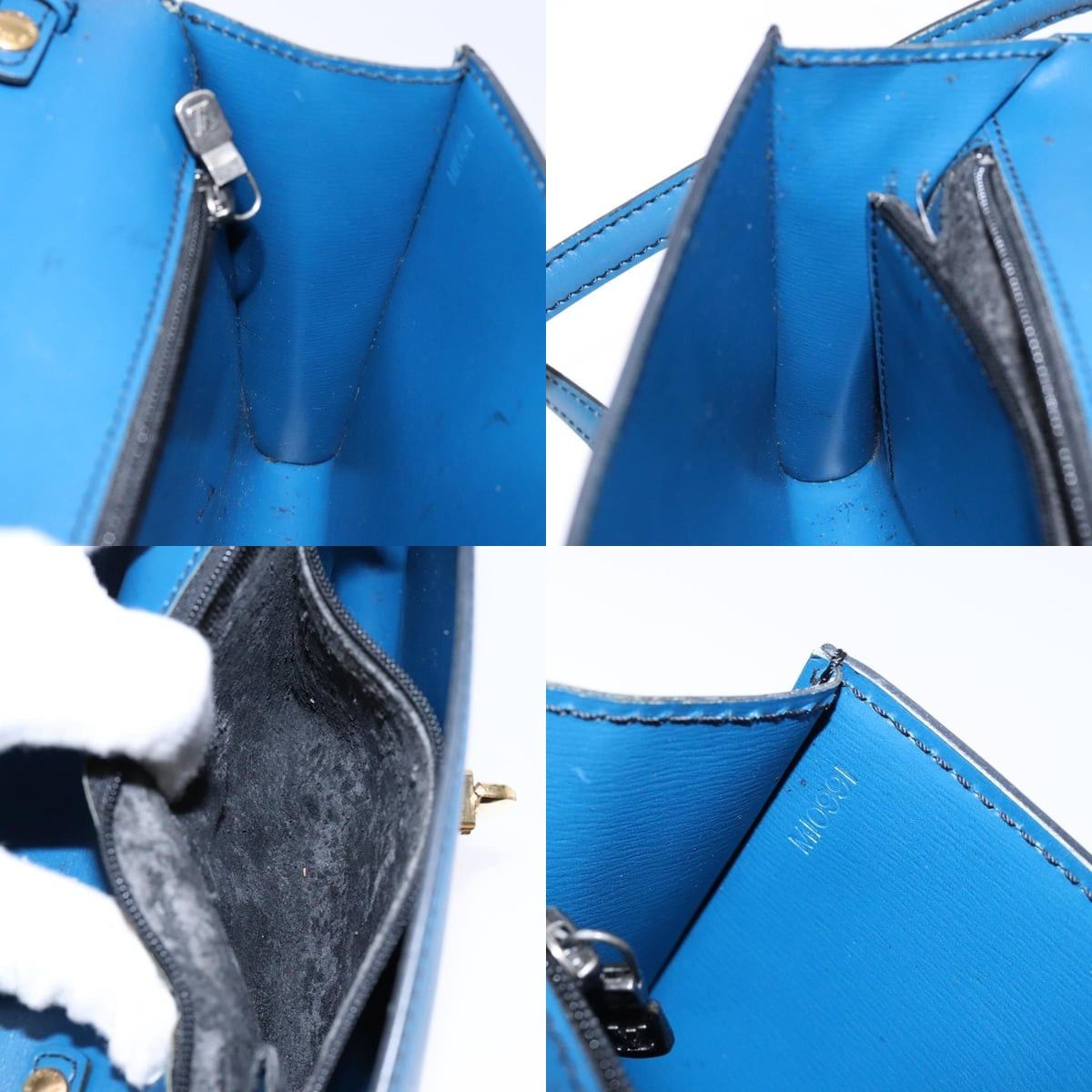 Louis Vuitton LOUIS VUITTON Epi Pochette Arche Shoulder Bag Blue M52575 Size ONE SIZE - 12 Thumbnail