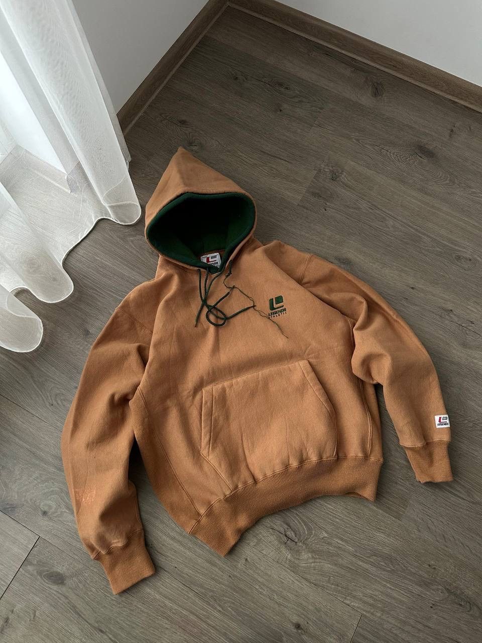 Japanese Brand × Vintage Vintage Legends Athletic Brown Japanese Skated Hoodie Size US M / EU 48-50 / 2 - 7 Thumbnail