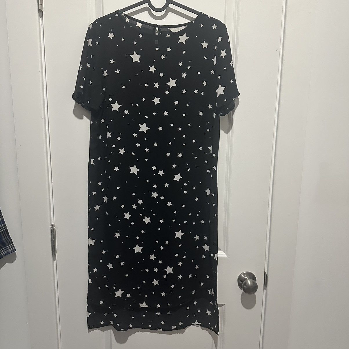 Other Star print asymmetrical hem sheer dress Size S / US 4 / IT 40 - 2 Thumbnail