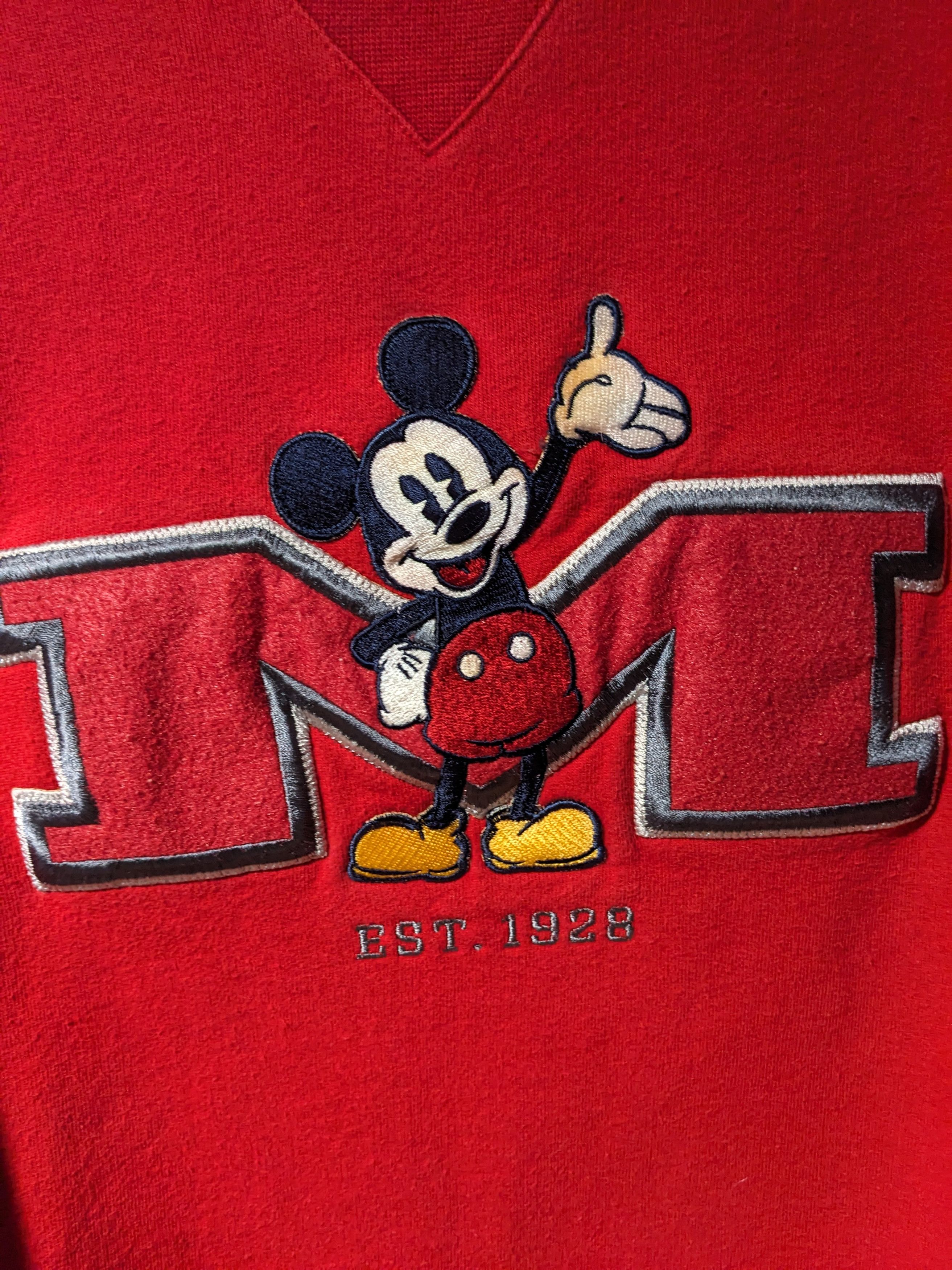 Disney × Mickey Mouse × Vintage Vintage 90s Mickey Mouse Disney Store Exclusive Sweatshirt Size US XL / EU 56 / 4 - 2 Thumbnail