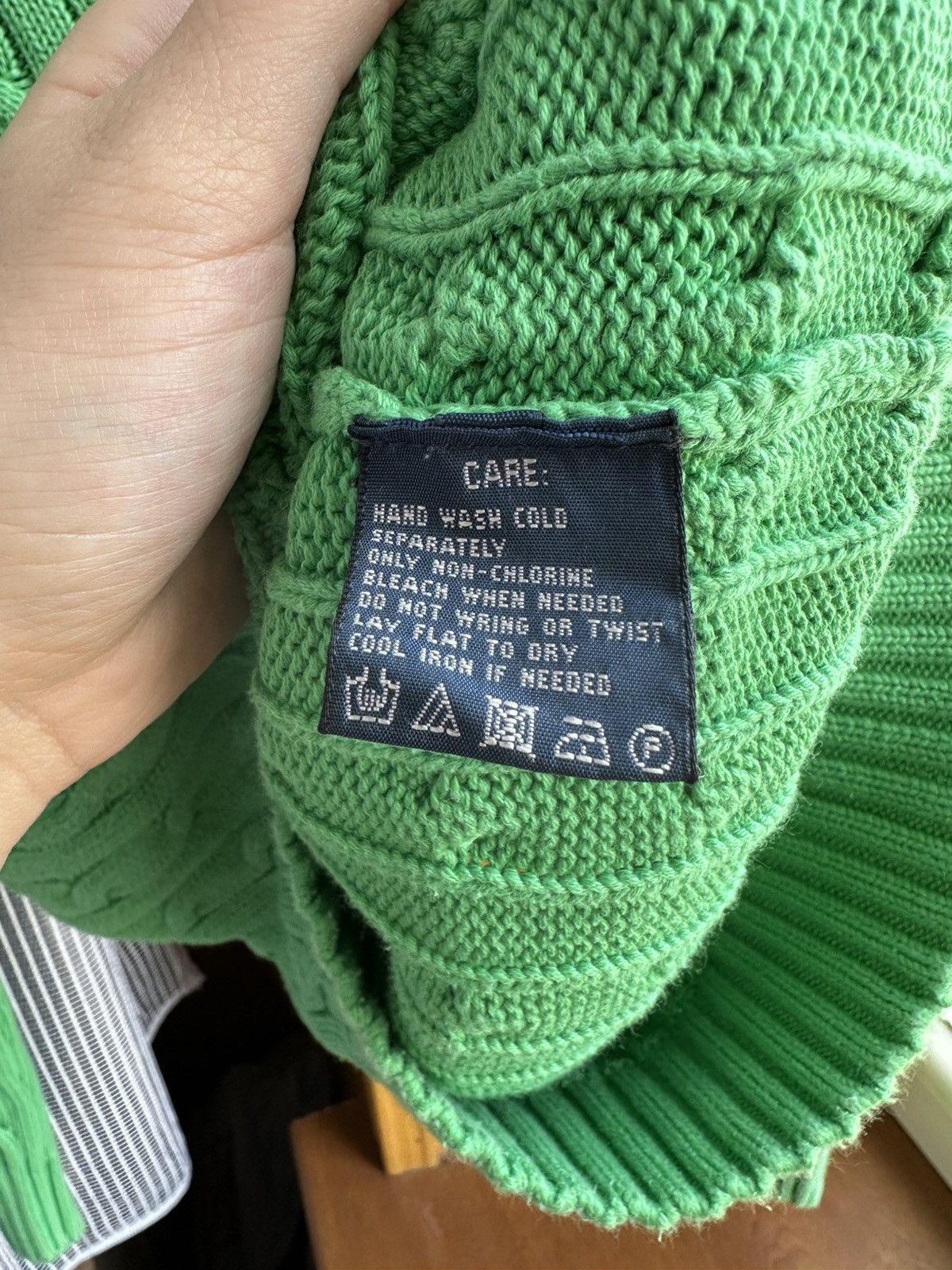 Polo Ralph Lauren Polo Ralph Lauren Sport Sweater Women M Green Cable Knit Size M / US 6-8 / IT 42-44 - 6 Thumbnail