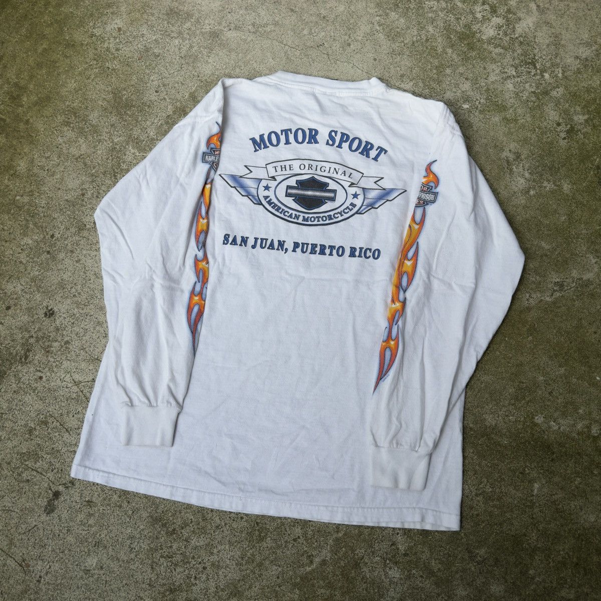 Harley Davidson Harley Thrashed Faded Shirt ERD Grunge Chrome Biker WCC Size US L / EU 52-54 / 3 - 9 Thumbnail