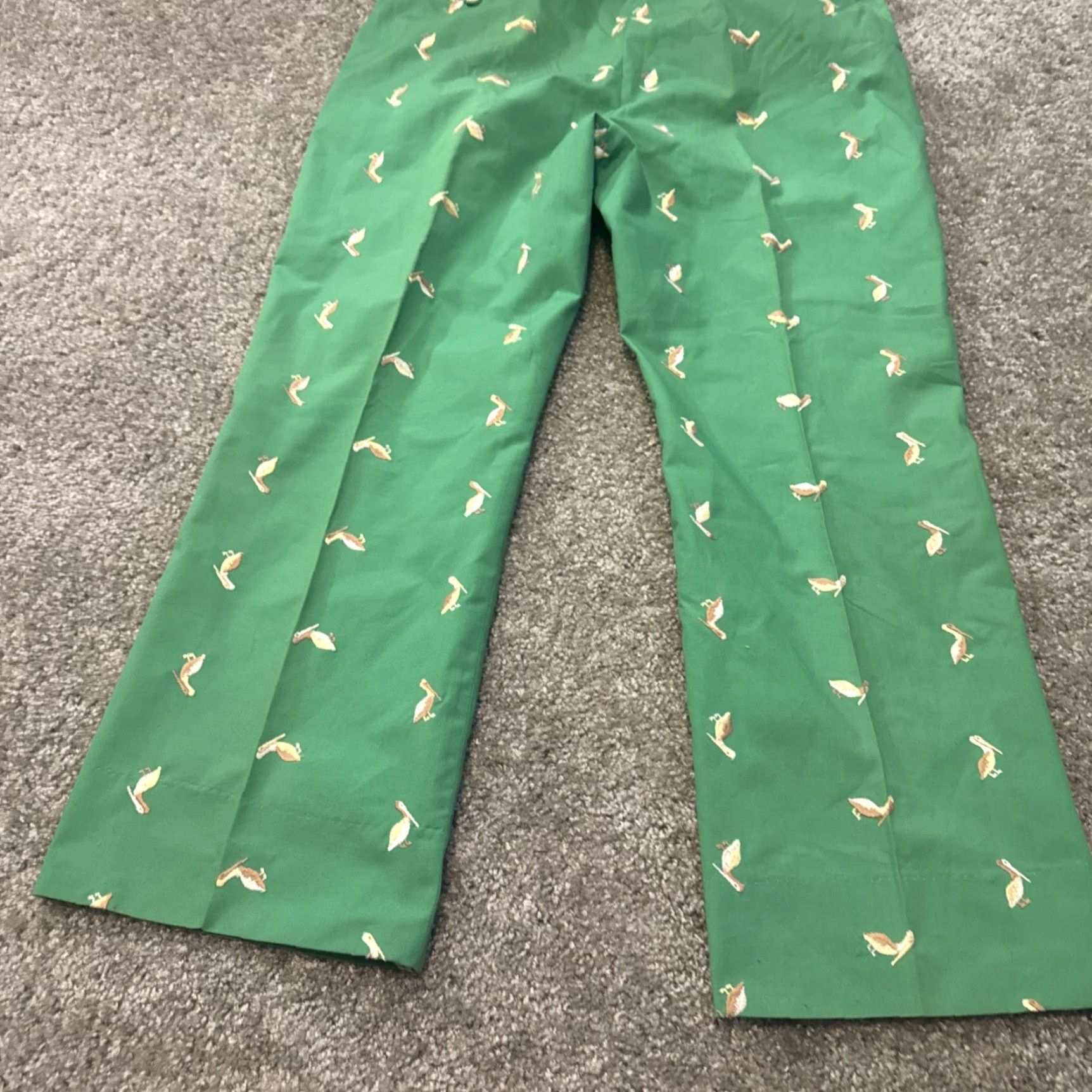 Vintage VINTAGE Allen Collins Embroidered All Over Print Green Golf Pants Mens 36 Chino 28 Inseam Size US 36 / EU 52 - 7 Thumbnail