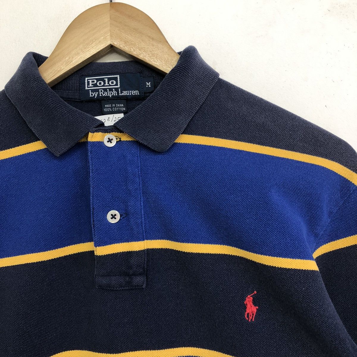Polo Ralph Lauren Polo Ralph Lauren Pony Long Sleeve Collar Stripe Shirt Size US M / EU 48-50 / 2 - 5 Thumbnail