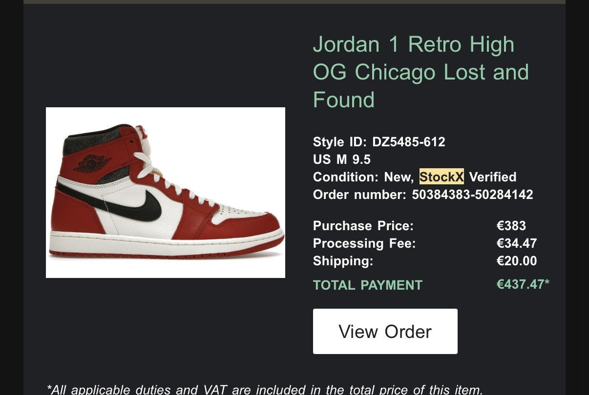 Jordan Brand Jordan 1 Retro High Og Lost And Found Size US 9.5 / EU 42-43 - 7 Thumbnail