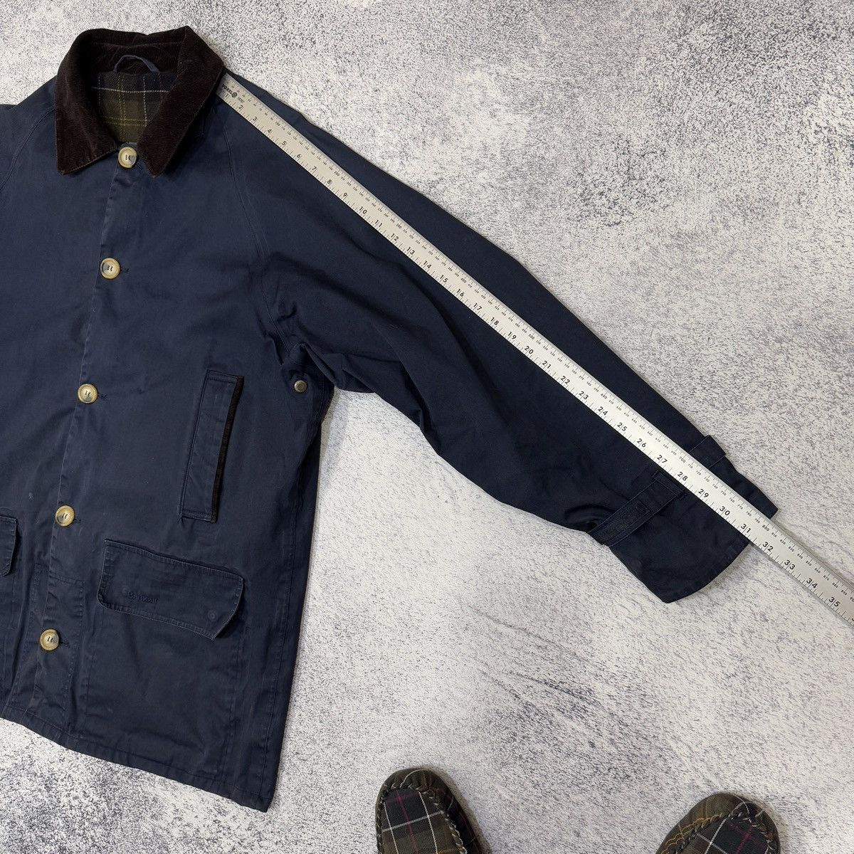 Barbour Barbour Short Riding Mac T154 Navy L size Size US L / EU 52-54 / 3 - 22 Thumbnail
