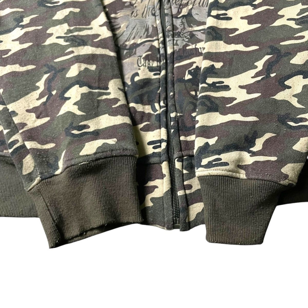 If Six Was Nine 🇯🇵 CENTER CLEASE SKULL WORDING CAMOUFLAGE FULL ZIP JACKET Size US L / EU 52-54 / 3 - 6 Thumbnail