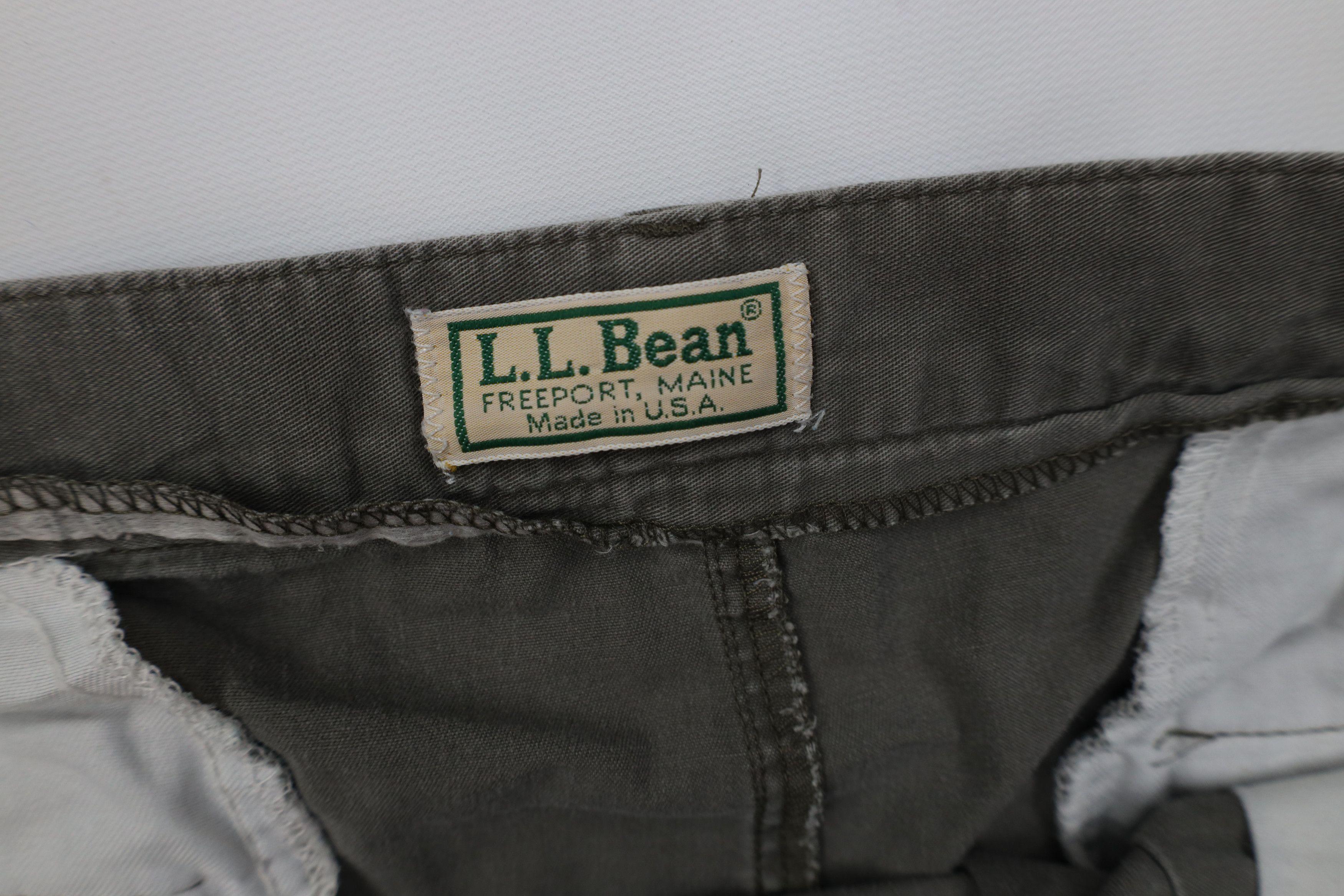 L.L. Bean Vintage 90s LL Bean Above Trekking Shorts Gray Green USA Size US 40 / EU 56 - 7 Thumbnail