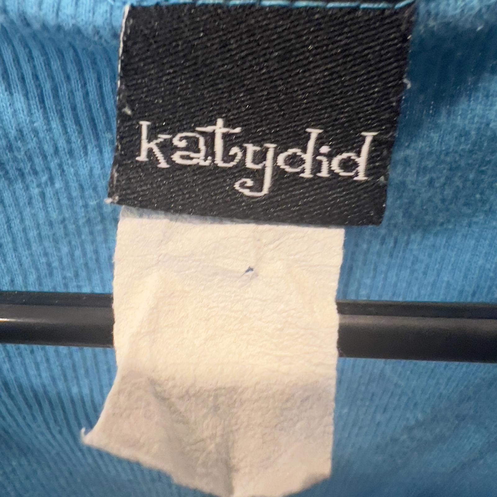 Other Katydid Blue Sleeveless Tank Top with Decorative Print Size M / US 6-8 / IT 42-44 - 3 Thumbnail
