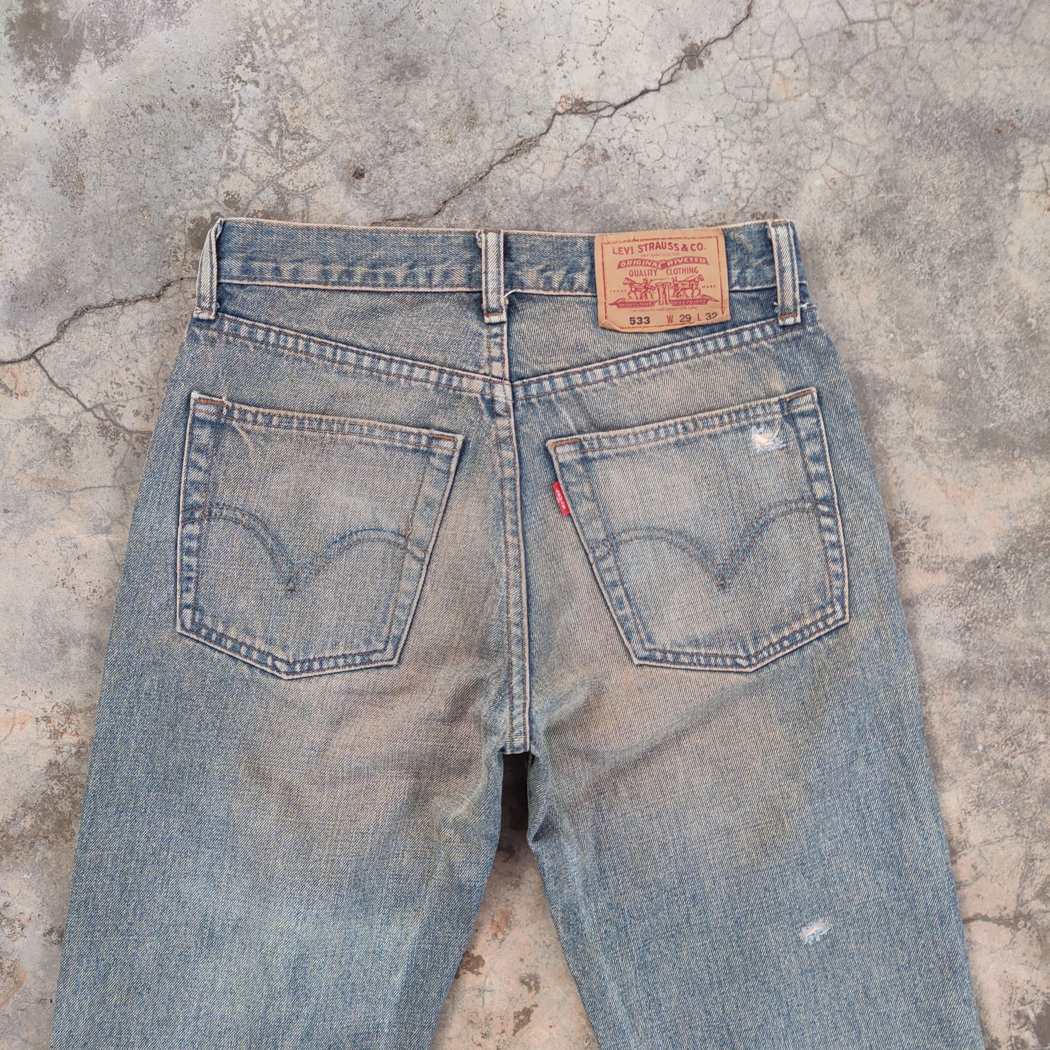 Levi's Vintage Clothing W29 VINTAGE LEVI'S 533 RUSTY DISTRESSED JEAN DENIM PANTS Size US 29 - 9 Thumbnail