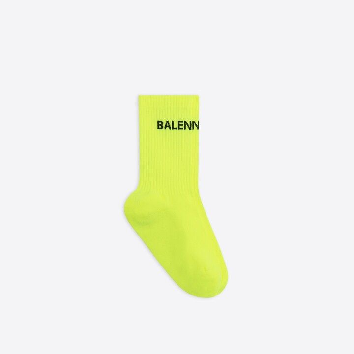 o1tr1nto0525 Size: S / Tennis Socks in Fluo Yellow