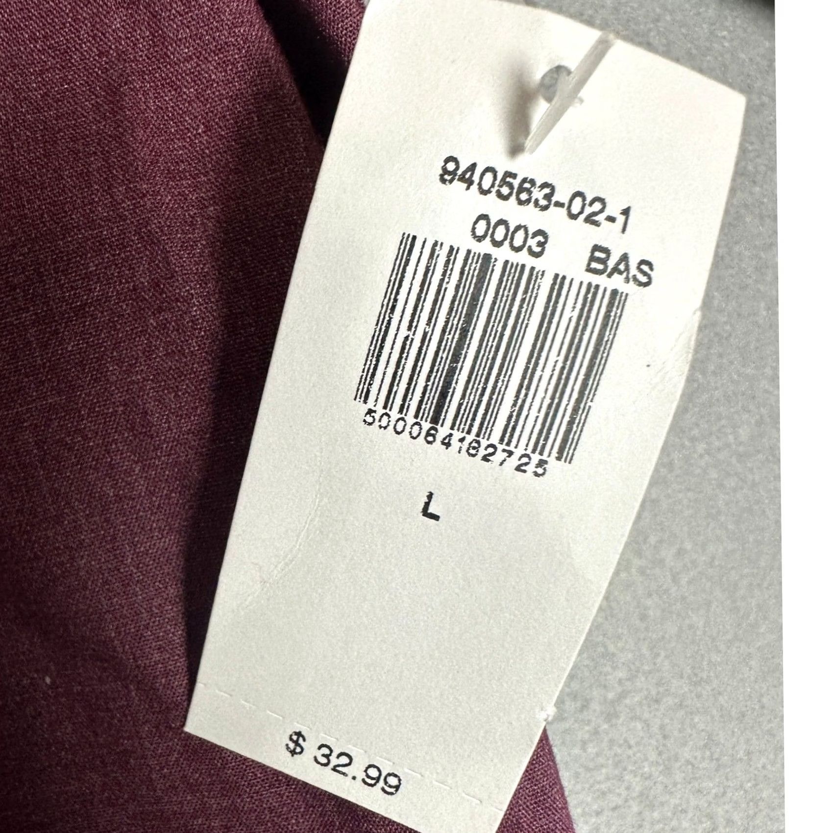 Old Navy Old Navy Shirt Mens Large Maroon Slim Fit Button Down Long Sleeve Casual Size US L / EU 52-54 / 3 - 2 Thumbnail