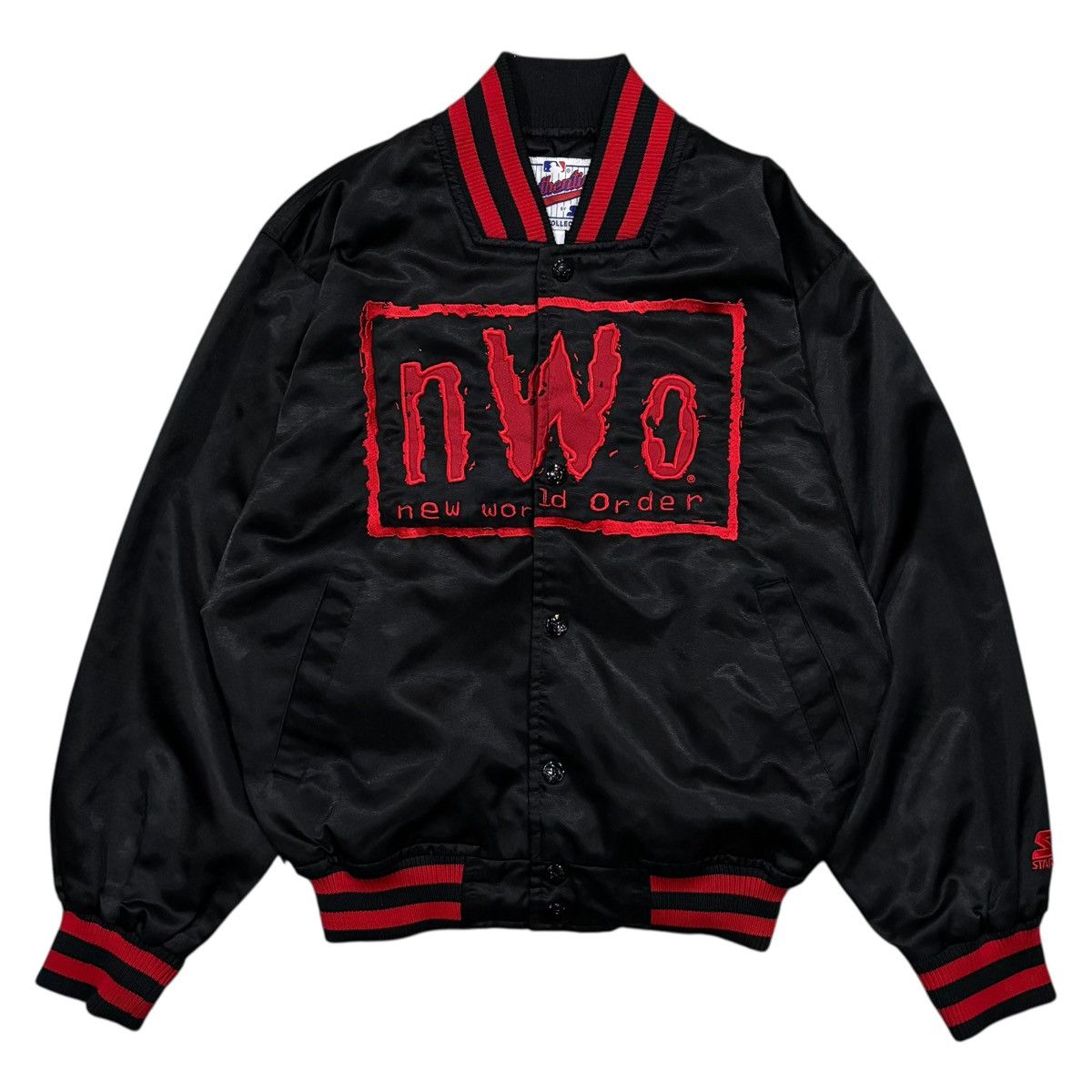 Vintage Starter NWO Satin Varsity Jacket Embroidery