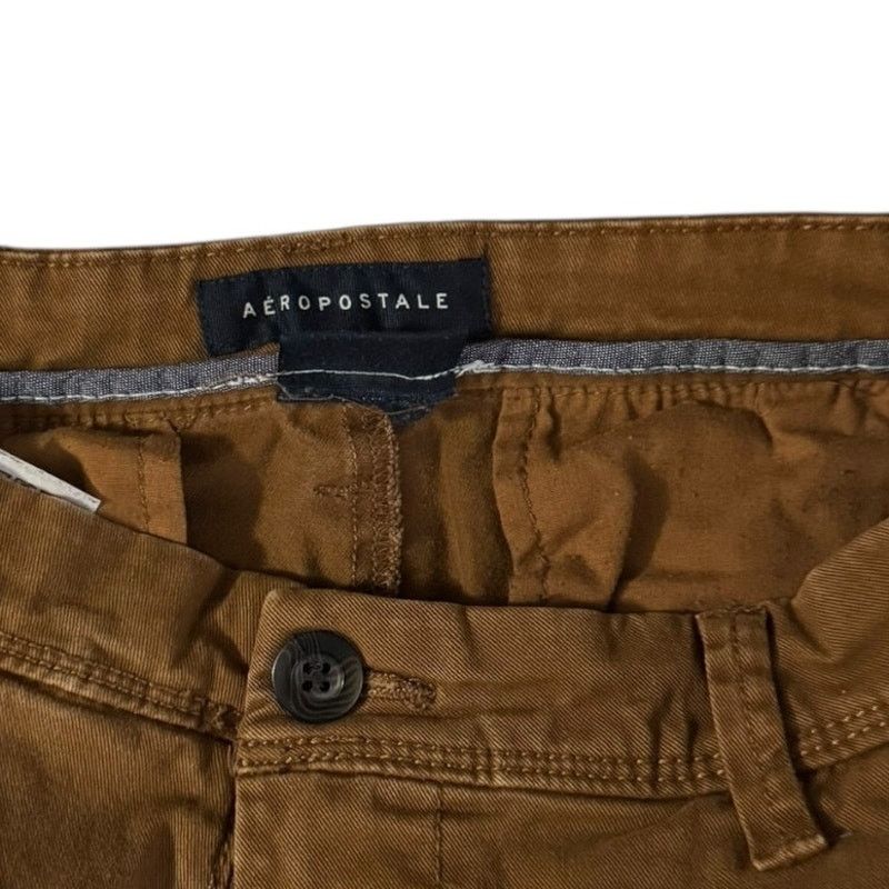 Aeropostale Aeropostale Skinny Brown Pants Size 31x30 Stretch Comfort Size 31" - 2 Thumbnail