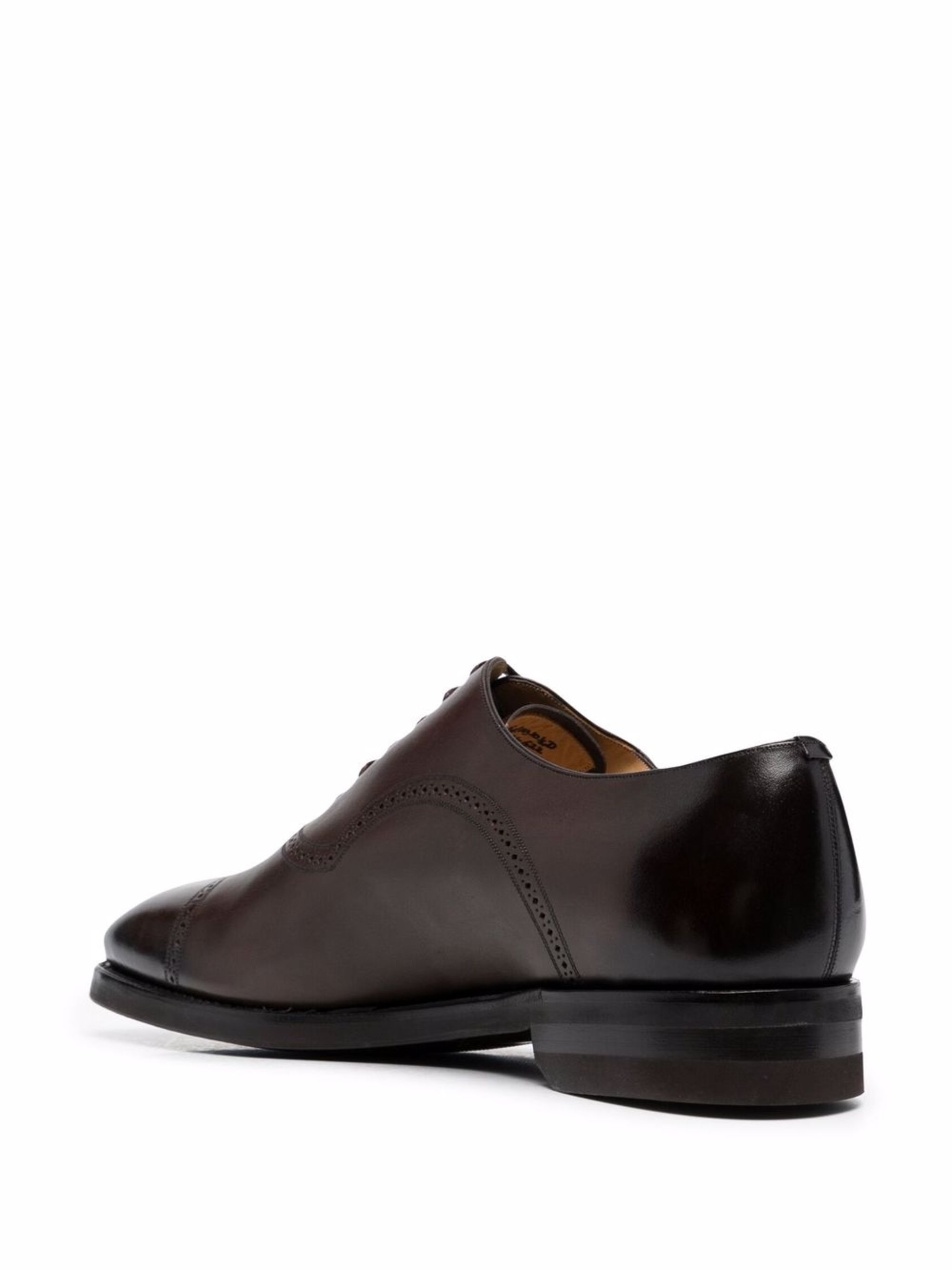 Bally o1y1224 Lace Up Leather Shoes in Mid Brown Size US 6 / EU 39 - 3 Thumbnail