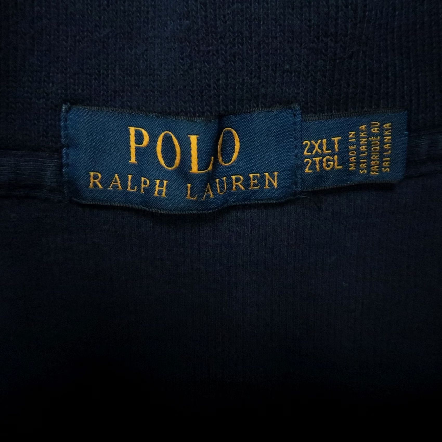 Polo Ralph Lauren VINTAGE Polo Ralph Lauren Sweater Mens 2XL Blue 1/4 Zip Pullover Mock Neck Jumper Knit Satin? Size US XXL / EU 58 / 5 - 3 Thumbnail