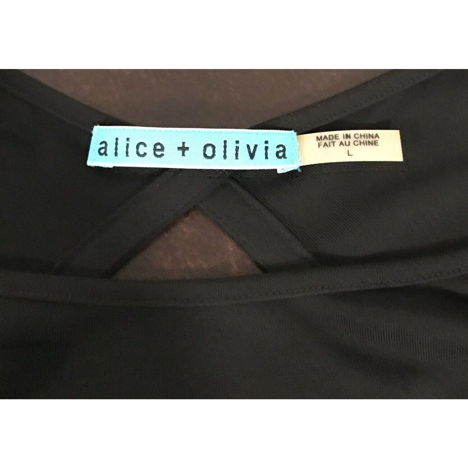 Alice + Olivia Alice + Olivia Black Keyhole Back Tunic Dress - Size Large Size L / US 10 / IT 46 - 4 Thumbnail