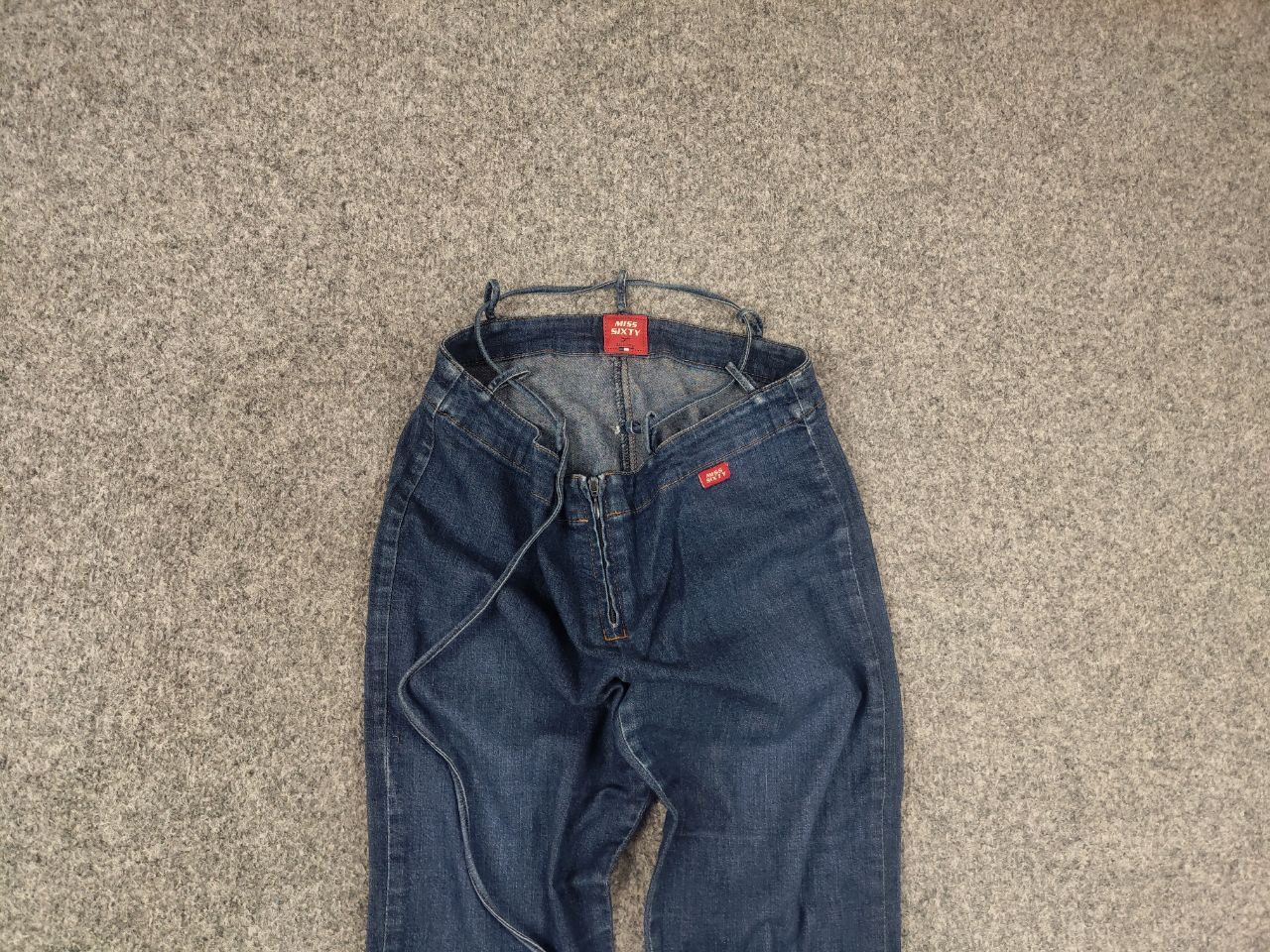 Miss Sixty Vintage Y2K Miss Sixty Low Bootcut drawstring Denim Jeans Size 28" / US 6 / IT 42 - 4 Thumbnail