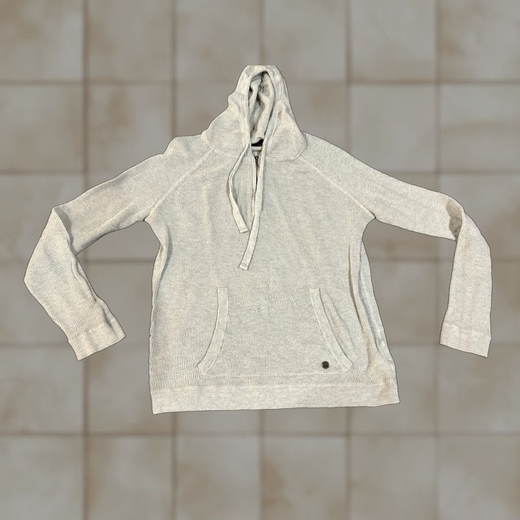 Prana prAna Hoodie Women L Gray Knit Cowl Neck Pullover 1/4 Zip Long Sleeve Casual Outdoor Winter Fall Spring Size L / US 10 / IT 46 - 1 Thumbnail