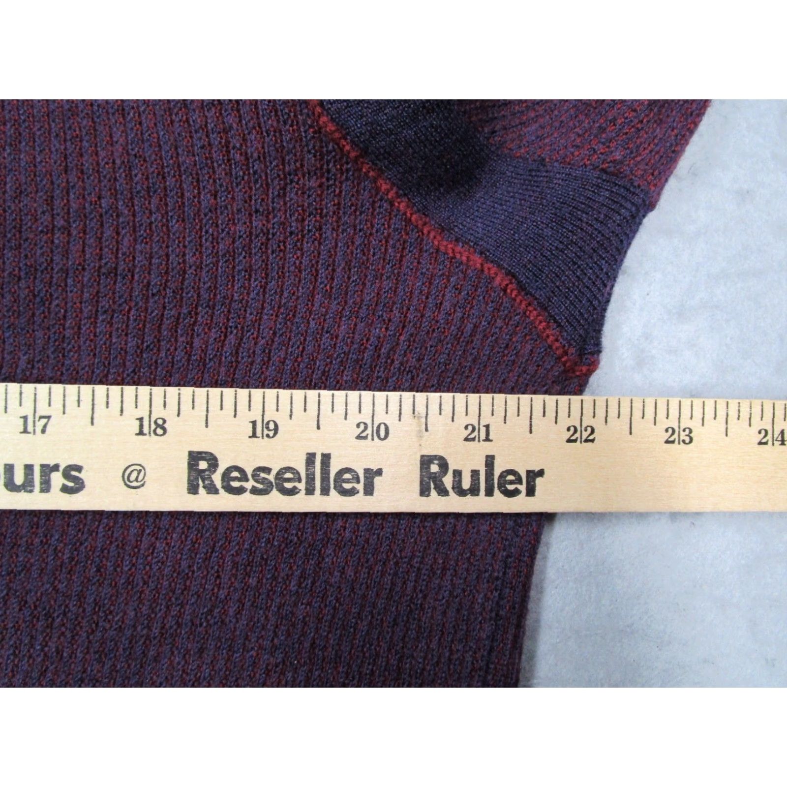 Robert Graham VINTAGE Robert Graham Sweater Mens XL Purple Knit Pullover 1/4 Zip Wool Casual Fall Winter Size US XL / EU 56 / 4 - 7 Thumbnail