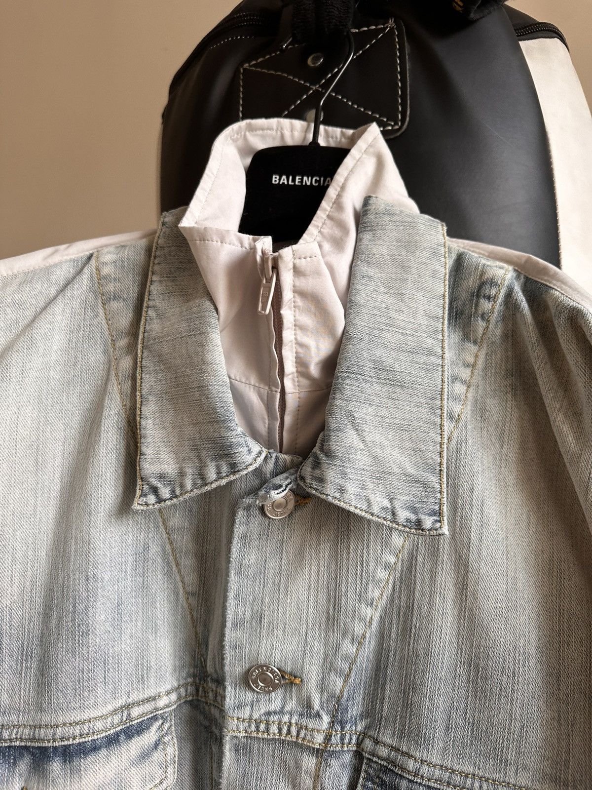 Balenciaga FW24 Denim Tracksuit jacket Size US L / EU 52-54 / 3 - 7 Thumbnail