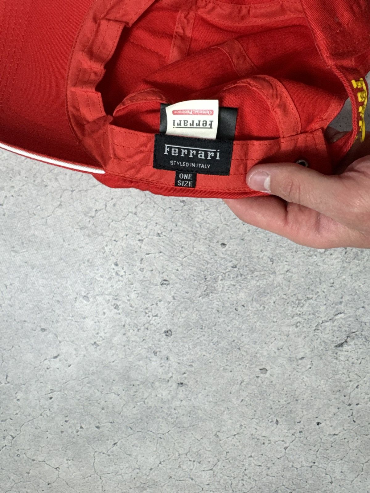 Ferrari Ferrari Vintage Racing Cap Big Logo Y2K Hype Size ONE SIZE - 6 Thumbnail