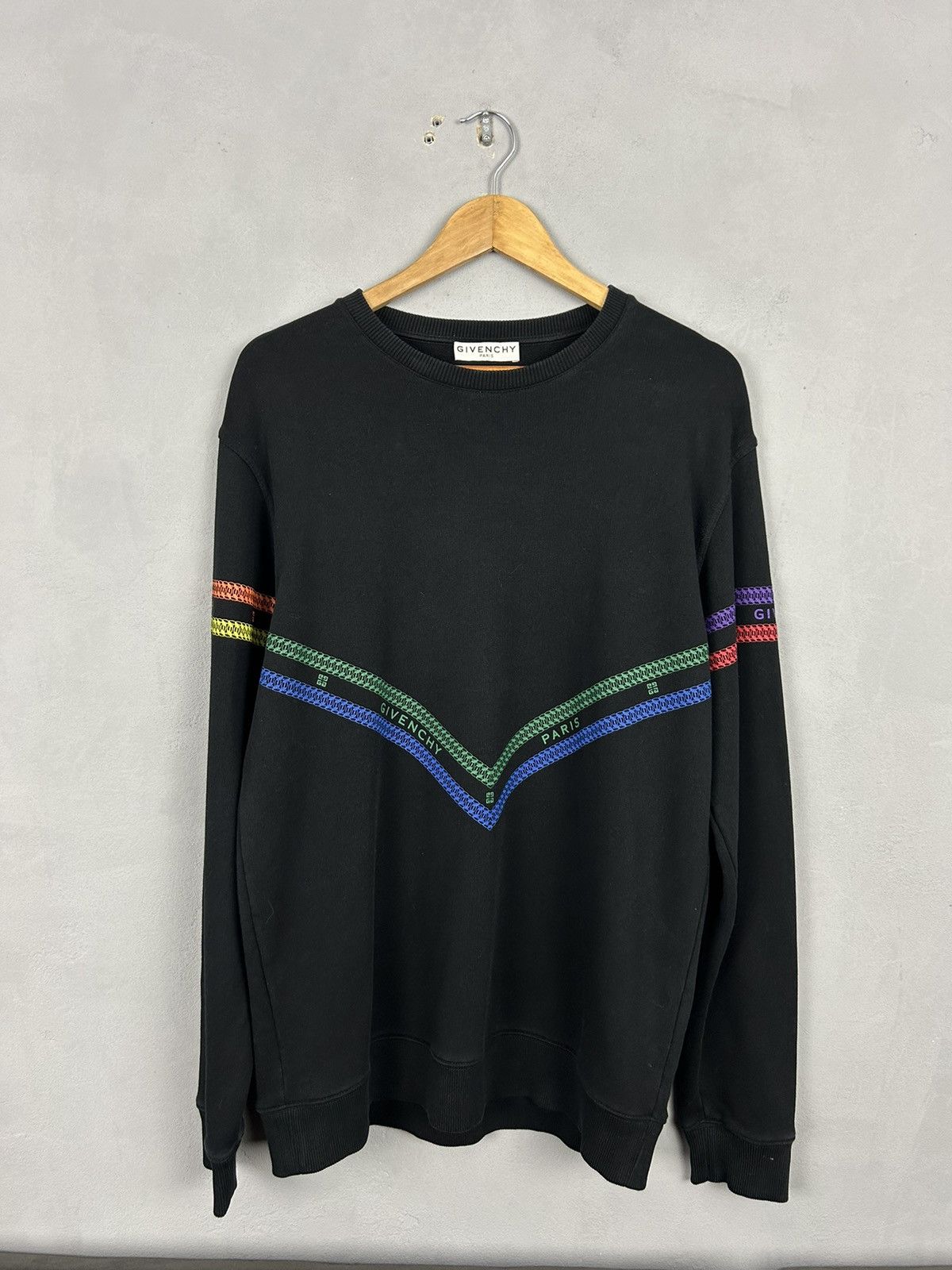 Givenchy Givenchy Multicolor Chain Print Sweatshirt Size US M / EU 48-50 / 2 - 1 Thumbnail