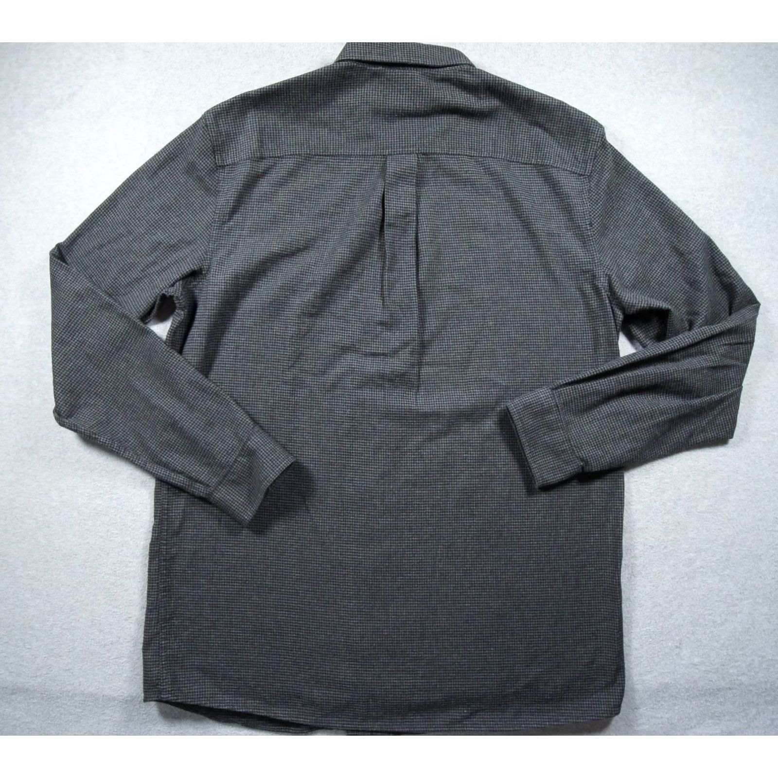 Vintage LL Bean Shirt Mens Large Tall Gray Button Up Houndstooth Slightly Fitted 508222 Size US L / EU 52-54 / 3 - 5 Thumbnail