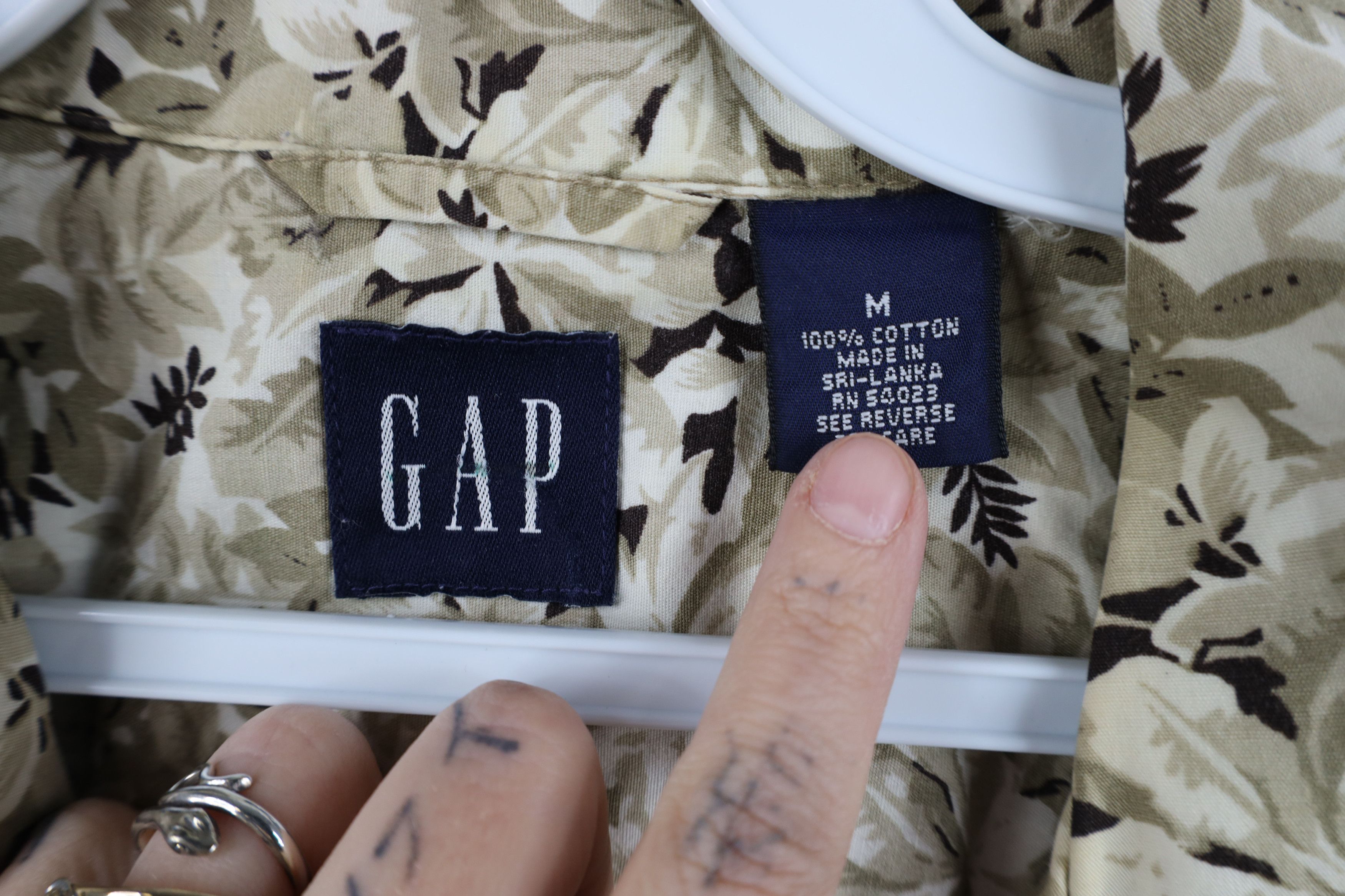 Gap Vintage Y2K 2000 Gap Camp Collar Short Sleeve Button Shirt Size US M / EU 48-50 / 2 - 8 Thumbnail