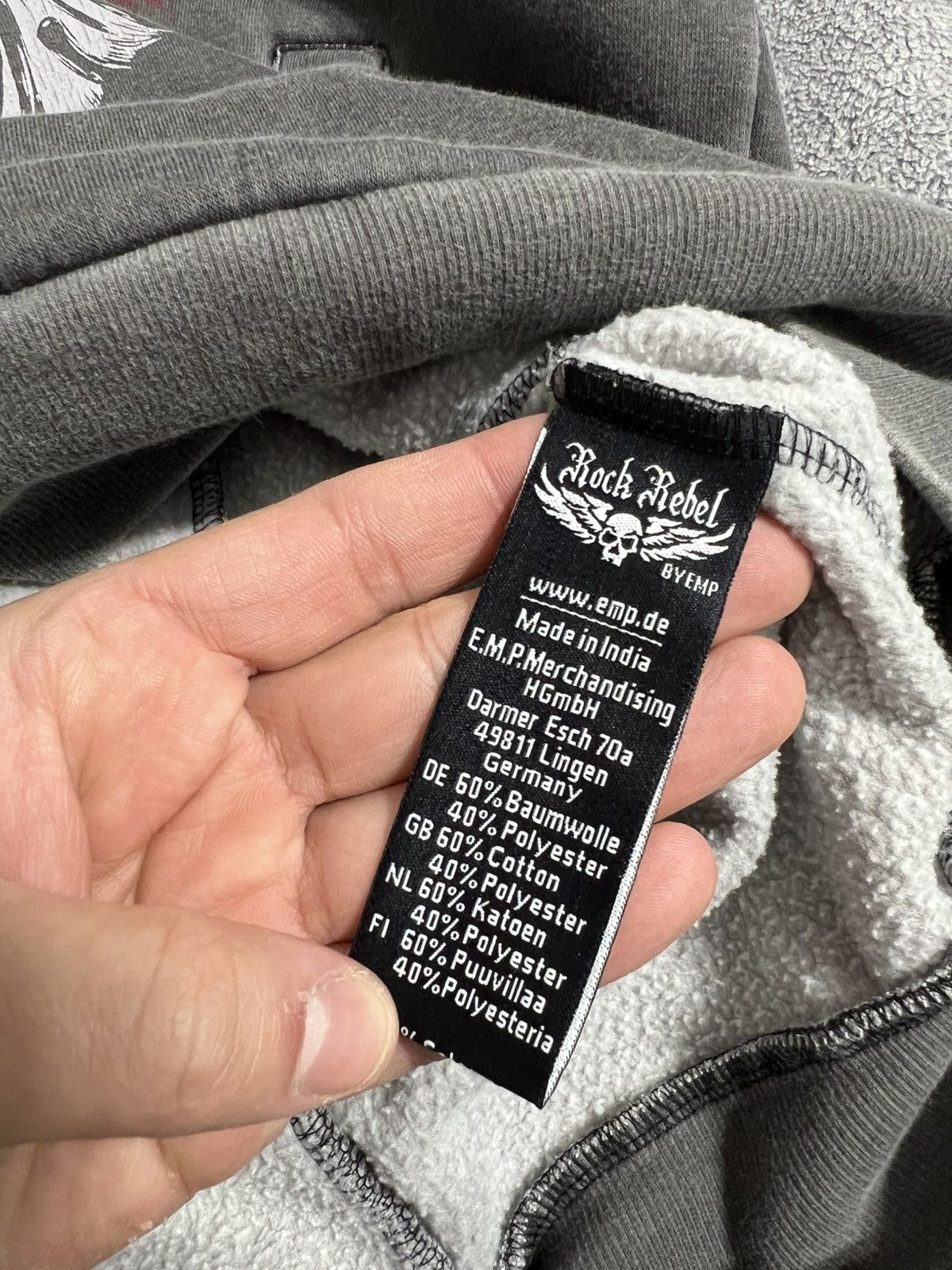 Other Rock rebel vibe faded Y2k Hoodie vintage Size M / US 6-8 / IT 42-44 - 11 Thumbnail