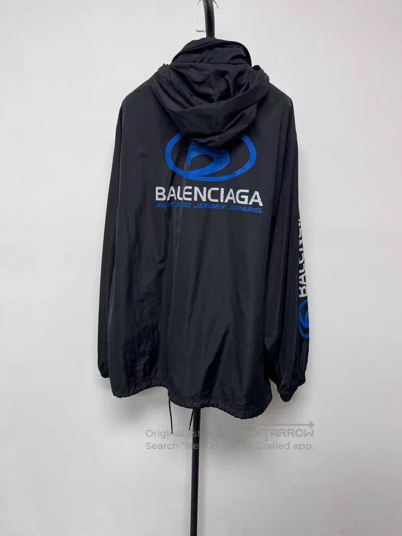 Balenciaga Balenciaga Brand Logo Printed Collar Button Long Sleeve Ja Size US XXS / EU 40 - 1 Thumbnail