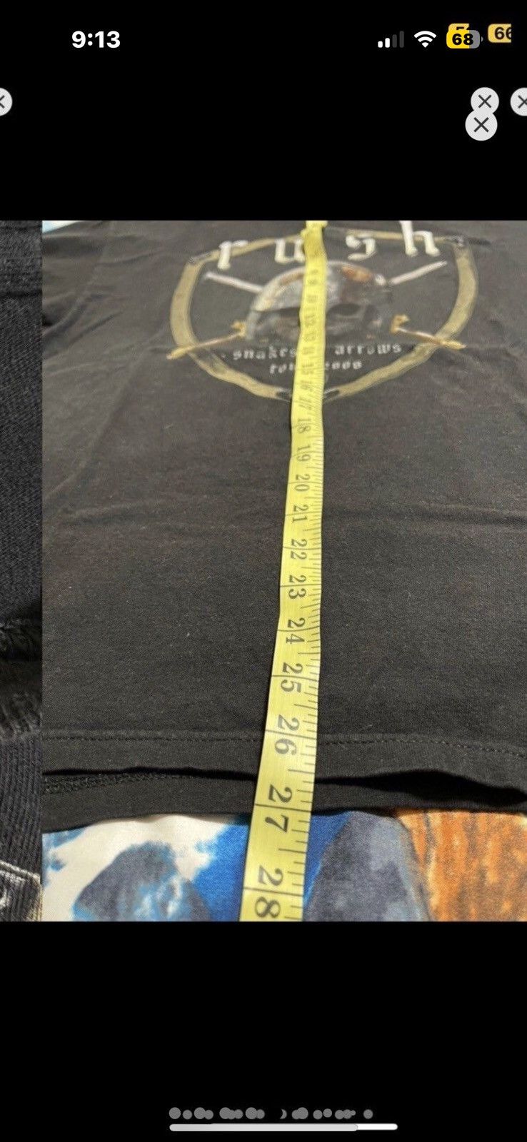 Vintage ***FINAL DROP***RARE 2008 RUSH “SNAKES & ARROWS” TOURSHIRT M Size US M / EU 48-50 / 2 - 5 Thumbnail