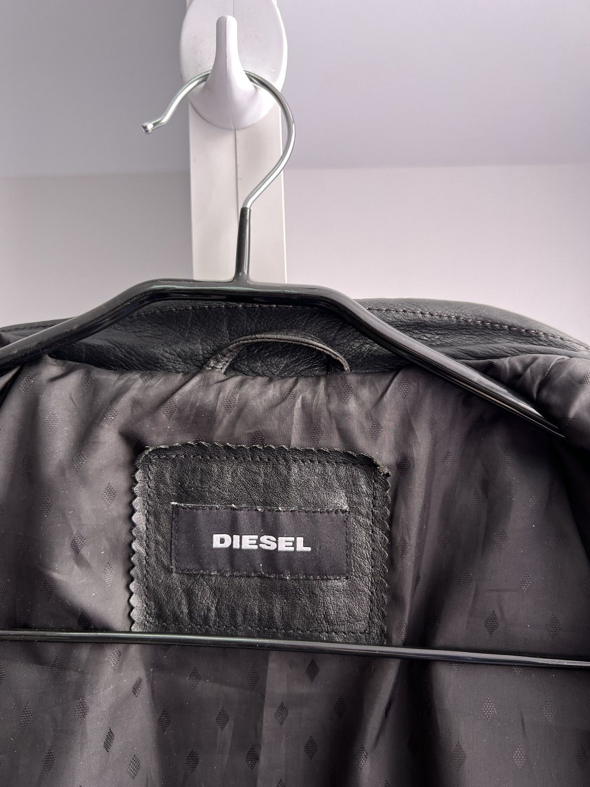 Designer × Diesel × Vintage Vintage Diesel Black Leather Jacket Wild Spirit Biker Size US L / EU 52-54 / 3 - 10 Thumbnail