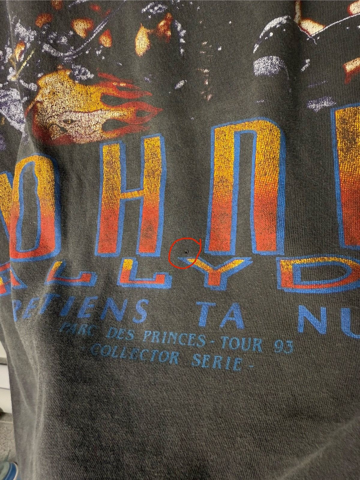 Band Tees Johnny Hallyday Vintage 1993 Tour T-Shirt Band Tee Size US XL / EU 56 / 4 - 8 Thumbnail
