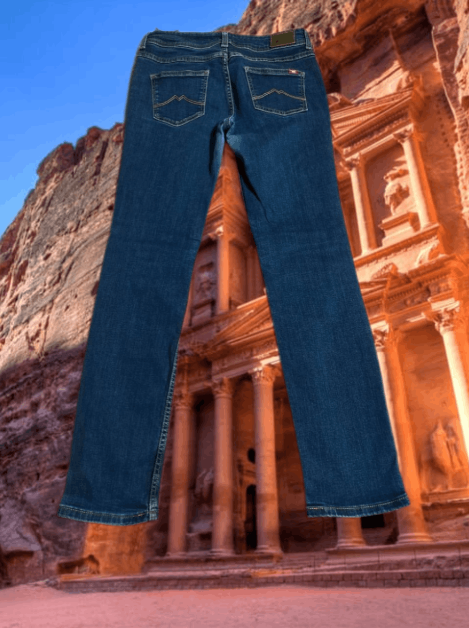 Japanese Brand × Mustang Dirty Mustang Jasmin Slim Distressed Faded Baggy Jeans Y2K Size US 30 / EU 46 - 1 Thumbnail
