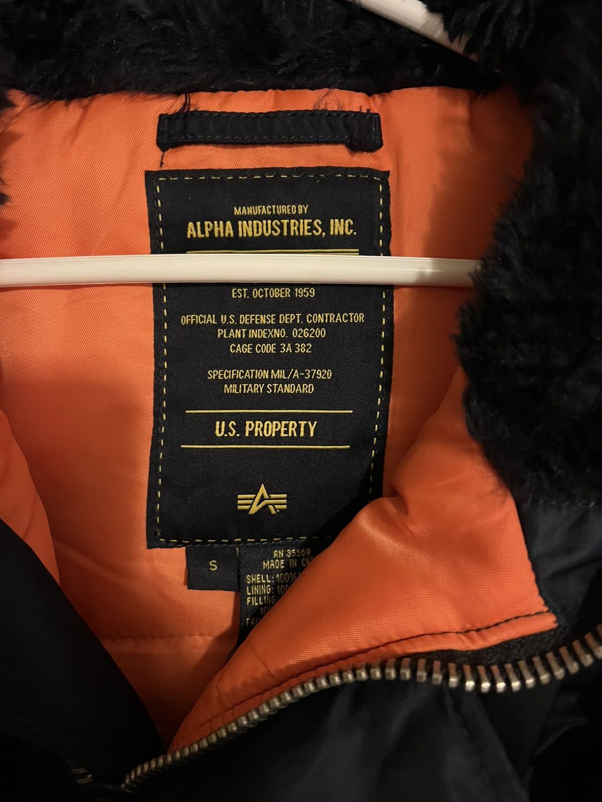 Alpha Industries Slim fit n-3b parka in replica blue Size US S / EU 44-46 / 1 - 2 Thumbnail