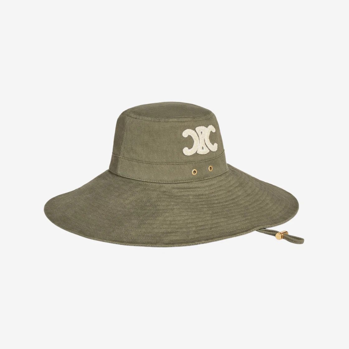 Celine o1bcso1str0824 Size :S / Cotton Walking Hat in Khaki Size ONE SIZE - 2 Thumbnail