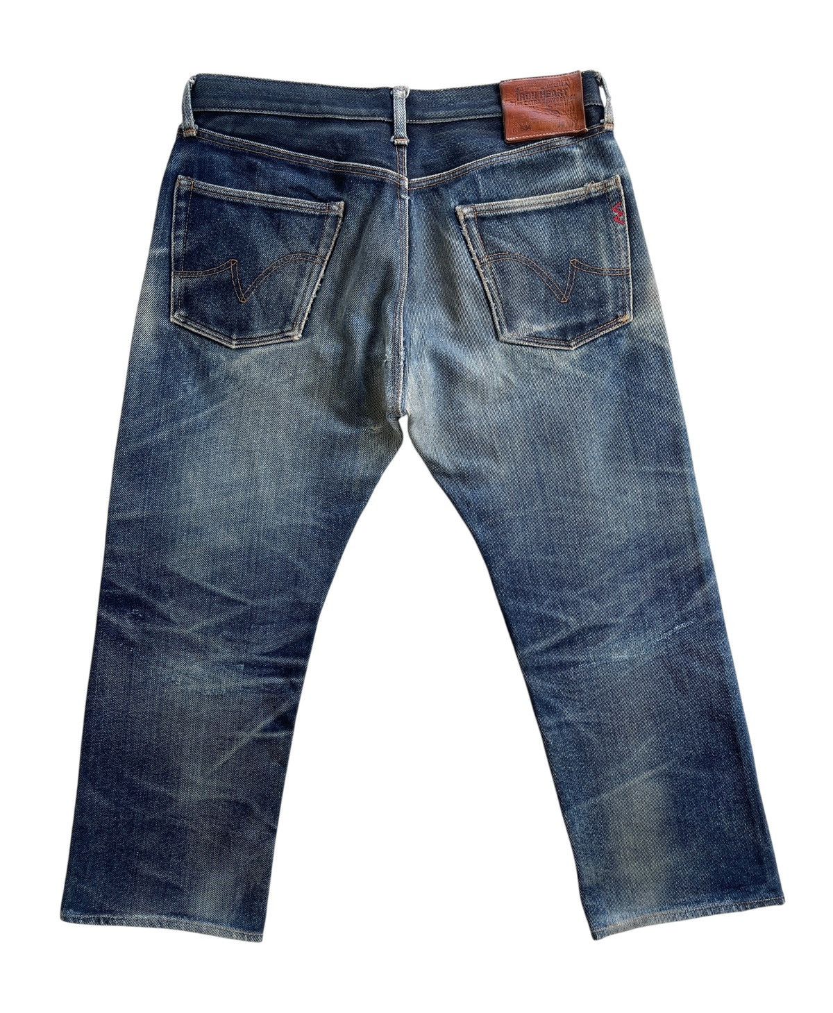Iron Heart Iron Heart Lot 634 21oz Extra Heavy Denim Distressed Size US 34 / EU 50 - 3 Thumbnail