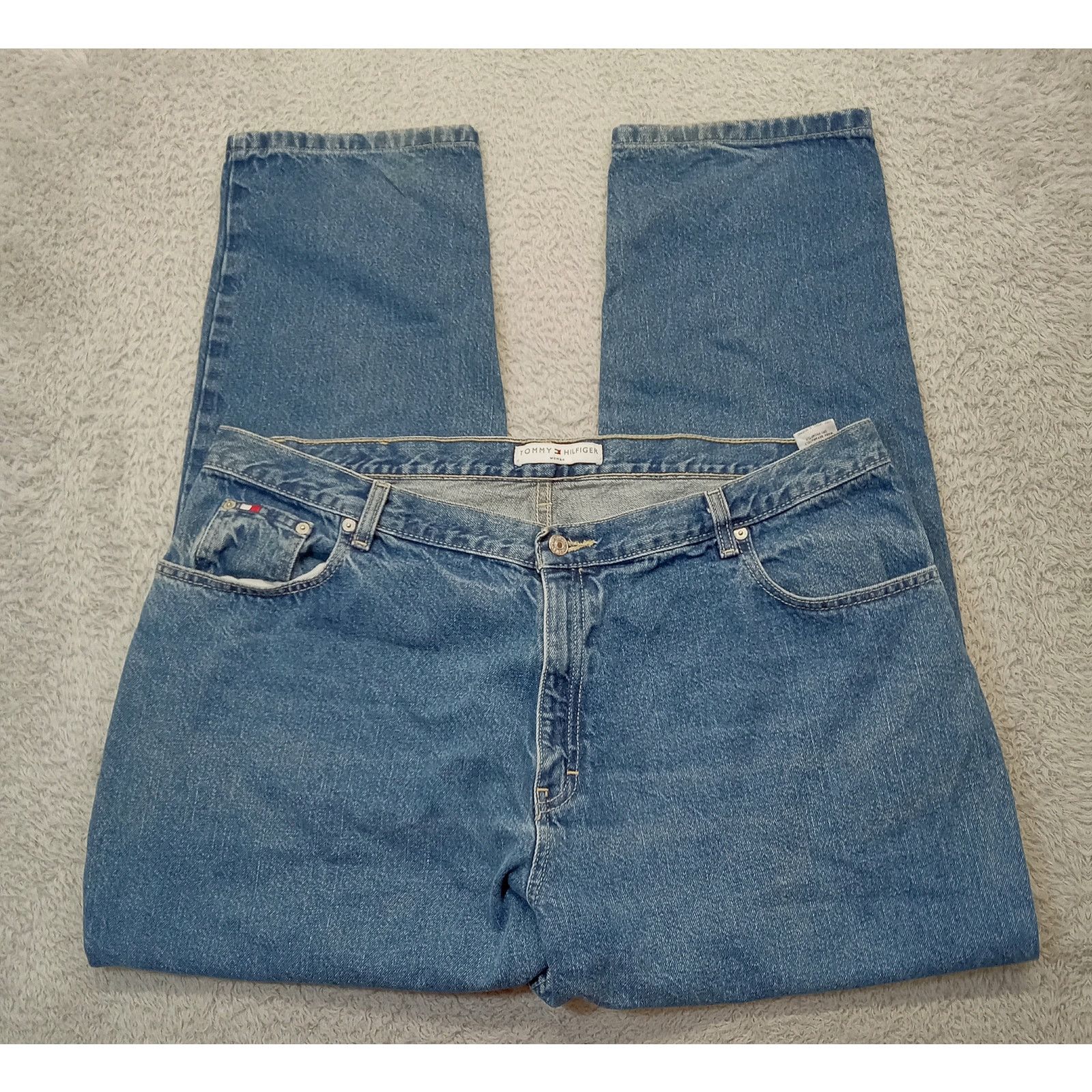 Tommy Jeans Tommy Jeans 22 (42 X 32) Women's Denim Blue Cotton Size 42" / US 20 - 4 Thumbnail