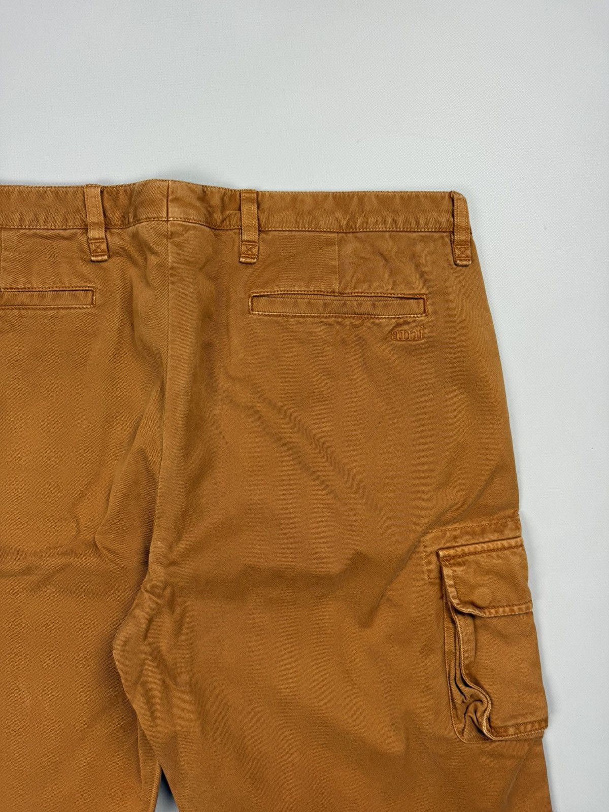 Designer Ami Alexandre Mattiussi Men’s Garment Dyed Cargo Shorts Size US 34 / EU 50 - 25 Thumbnail