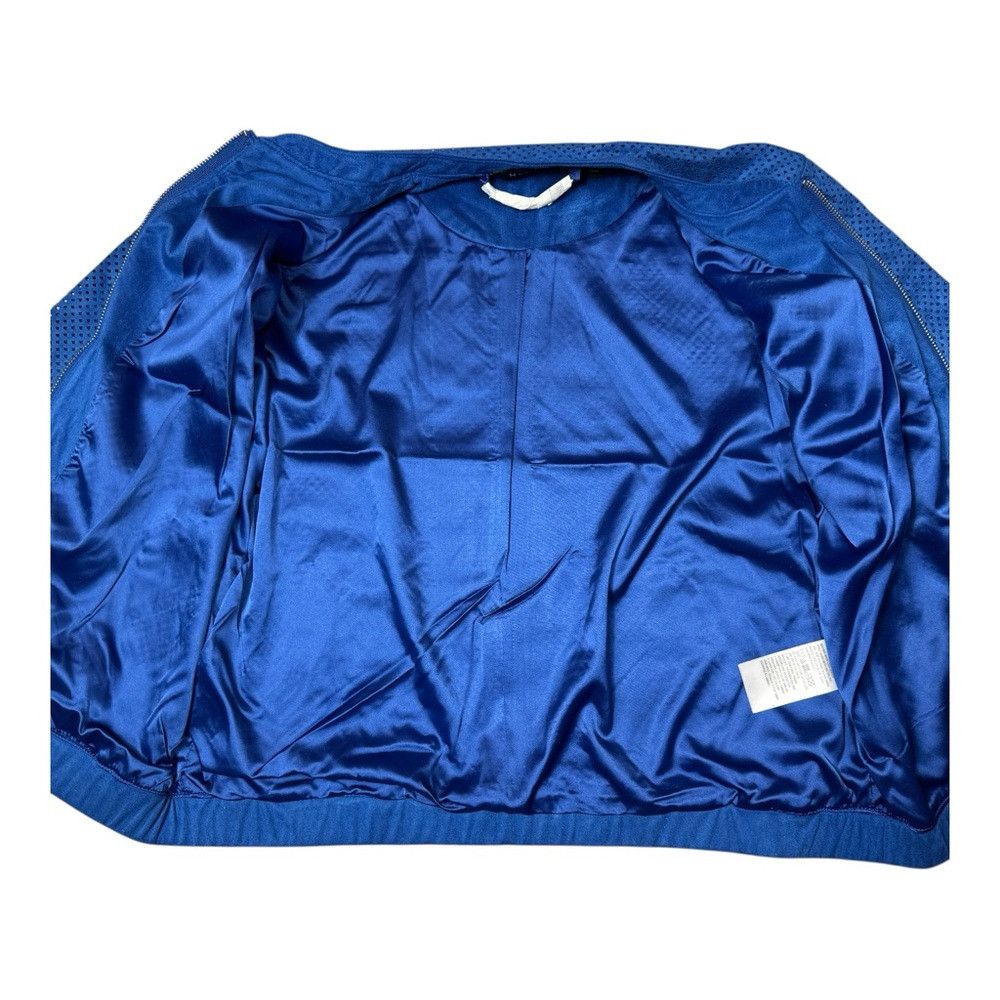 Halston NWT New H By Halston Faux Suede Perforated Royal Blue Bombe Size M / US 6-8 / IT 42-44 - 4 Thumbnail