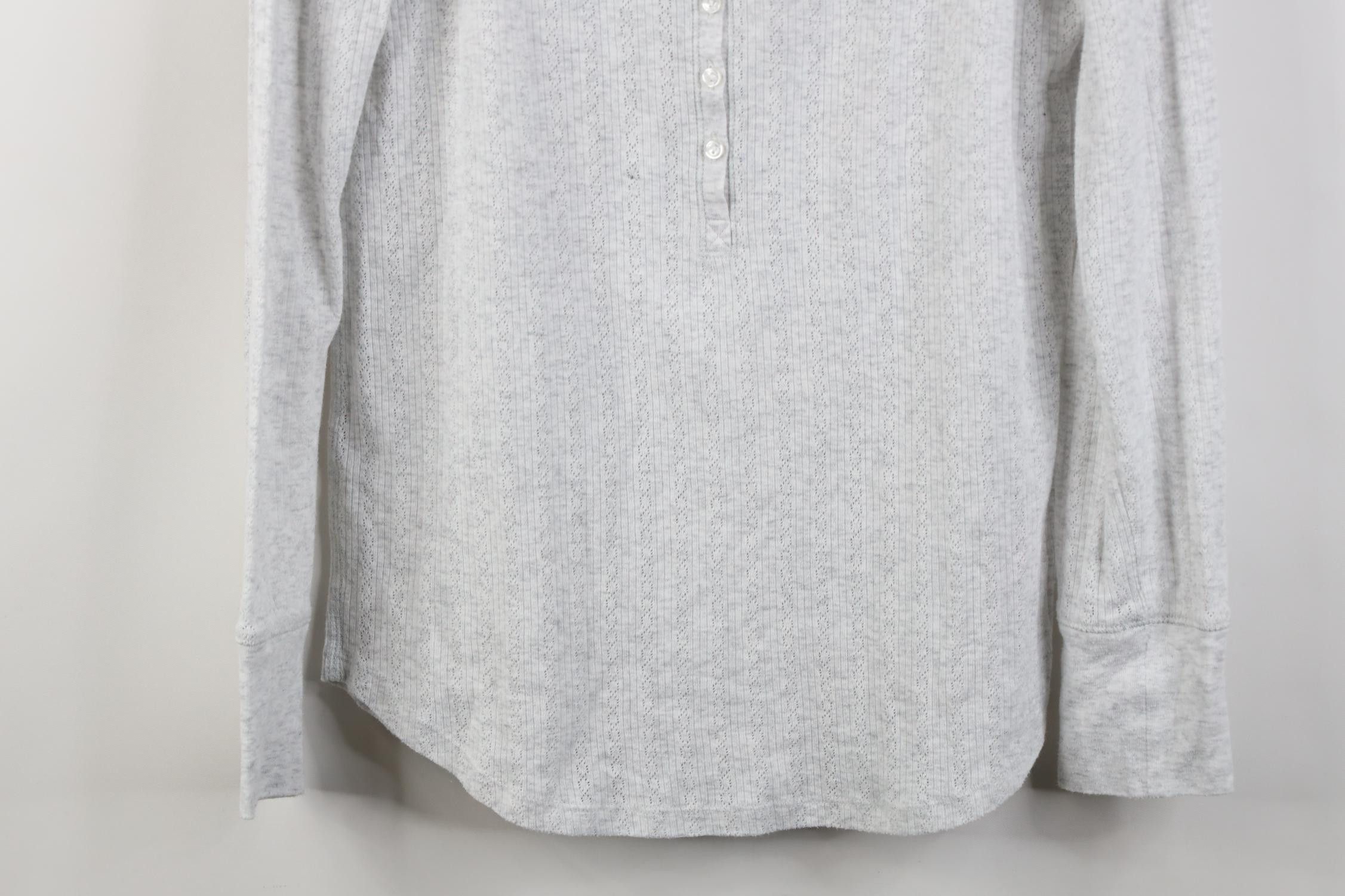 Victoria's Secret Vintage Y2K Victoria's Secret Thermal Knit Henley T-Shirt Size M / US 6-8 / IT 42-44 - 3 Thumbnail