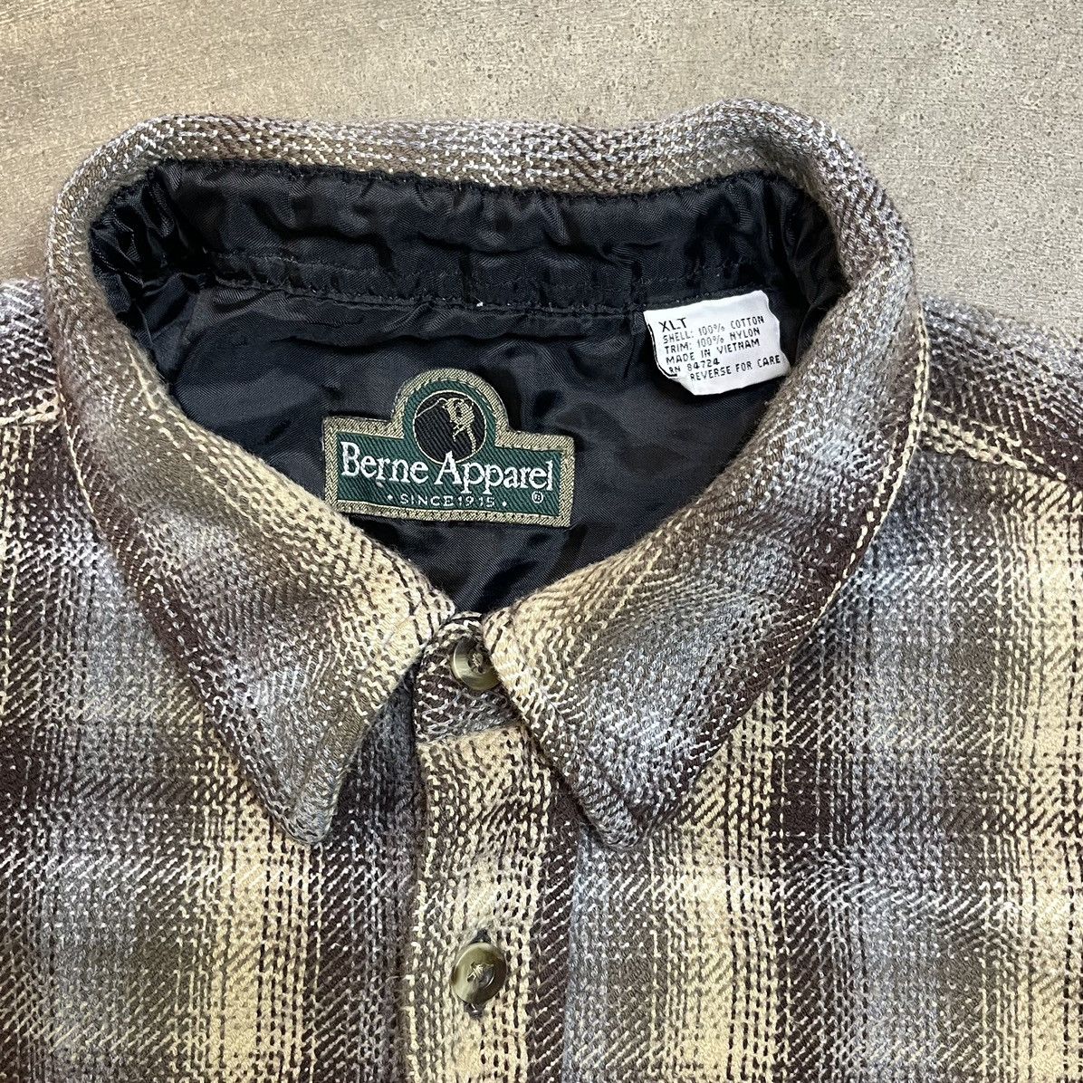 Vintage Vintage Berne Lined Plaid Flannel Shirt Jacket Size US XL / EU 56 / 4 - 4 Thumbnail