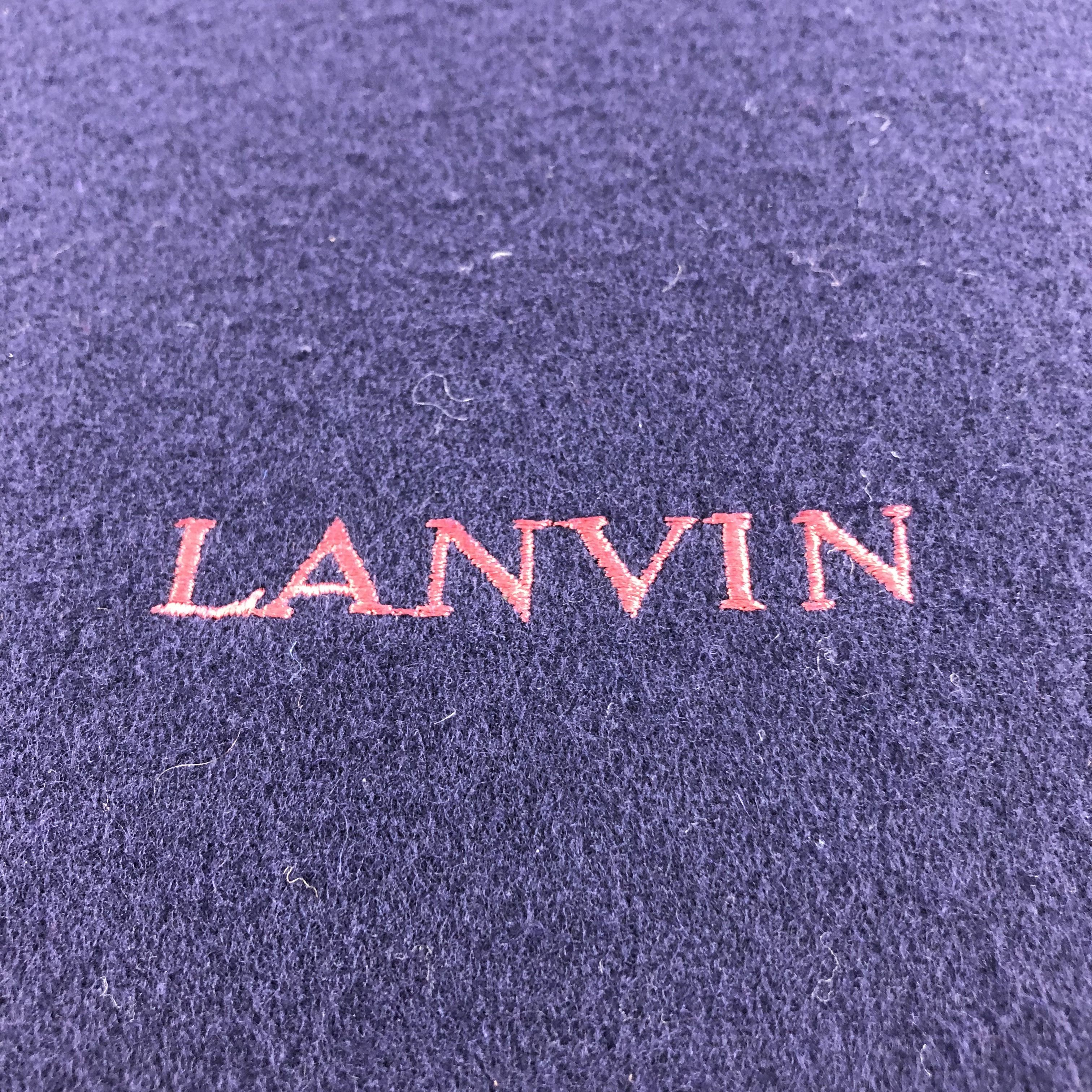 Lanvin Lanvin Wool Scarf Muffler V795 Size ONE SIZE - 4 Thumbnail