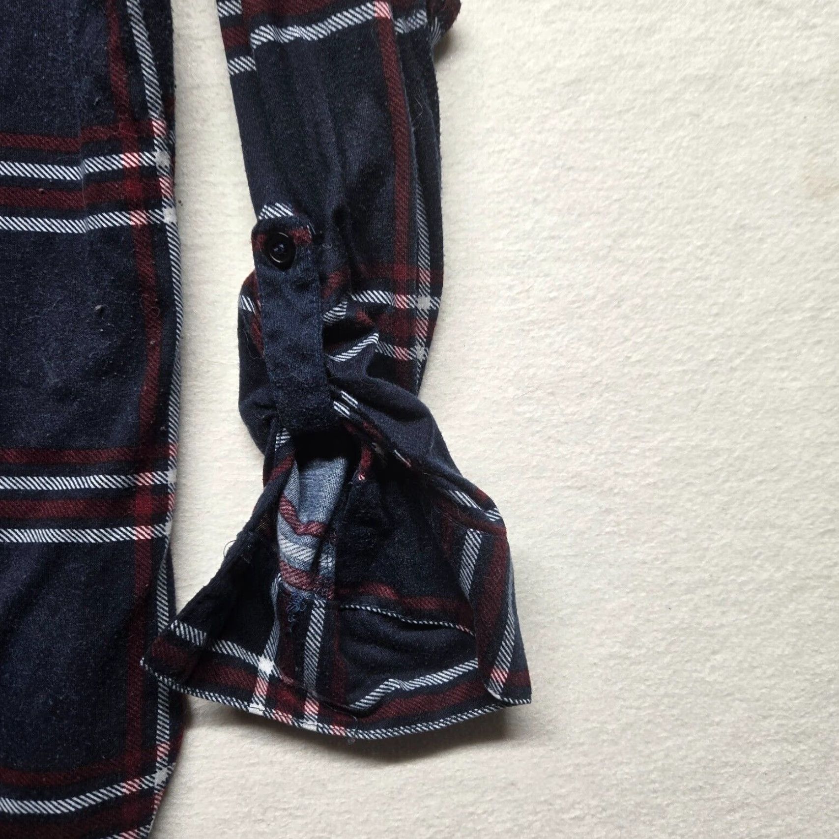 Vintage VINTAGE New York Laundry Shirt Plaid Button-Up Womens 2XL Navy Blue (Adult) - Plus Size, Blue, 2X, Womens Size XXL / US 16-18 / IT 52-54 - 8 Thumbnail