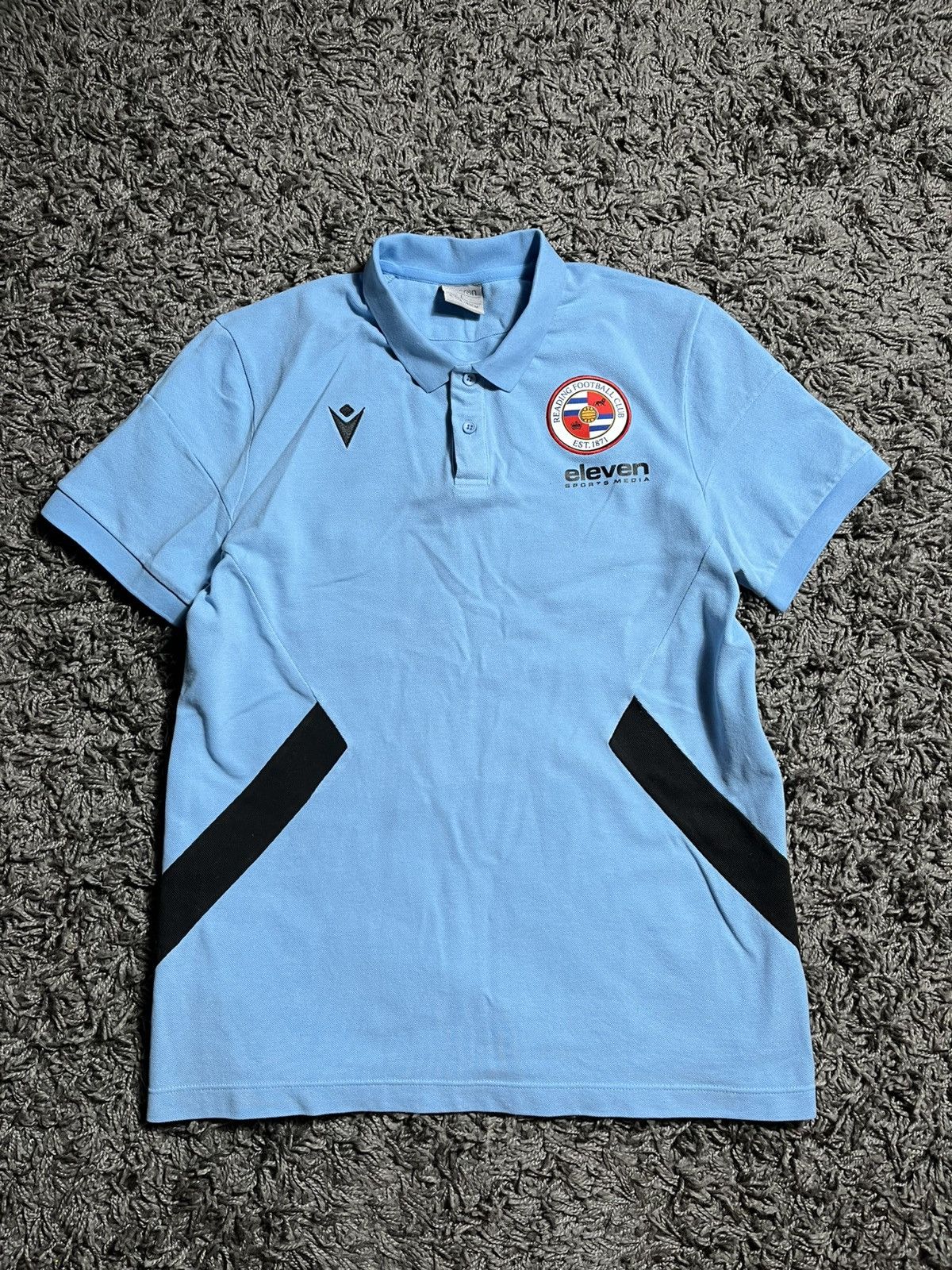 Macron READING FOOTBALL CLUB 2022/23 COTTON SOCCER T-SHIRT Size US L / EU 52-54 / 3 - 1 Thumbnail