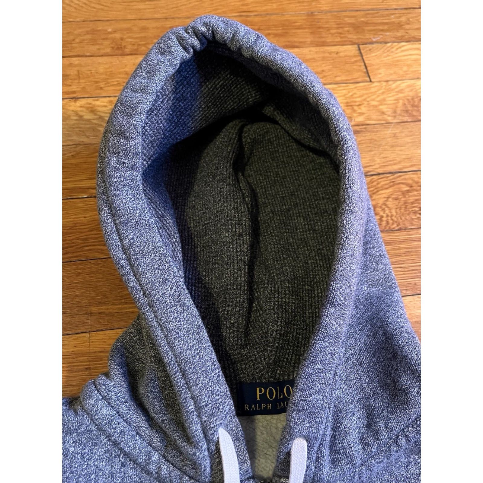 Polo Ralph Lauren Polo Ralph Lauren Full Zip Hoodie Men’s XL Gray Thermal-Lined Hood Hoodie, Logo, Zip, Pockets, Fleece, Cotton Blend, Polyester, Gray, Regular Mens Size US XL / EU 56 / 4 - 4 Thumbnail