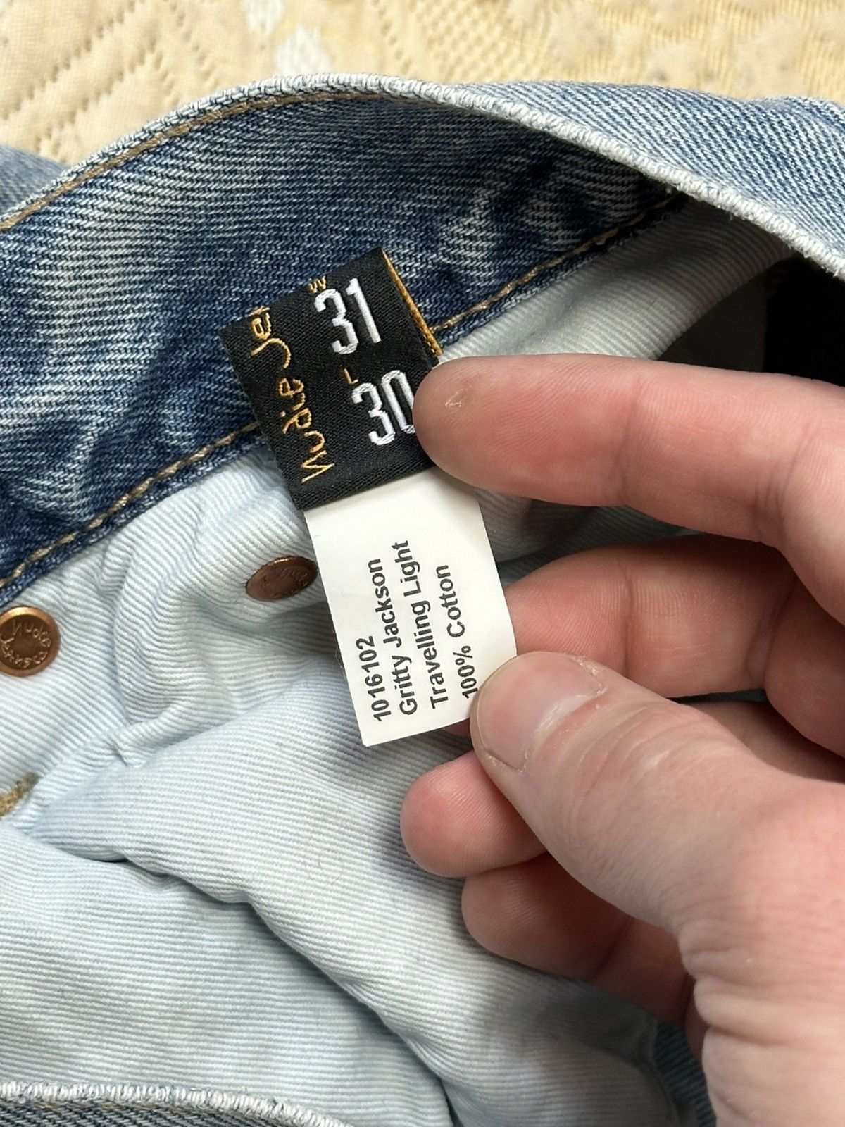 Nudie Jeans 🔥 Nudie Jeans Gritty Jackson Denim Pants Trousers Blue Rare Size US 31 - 8 Thumbnail