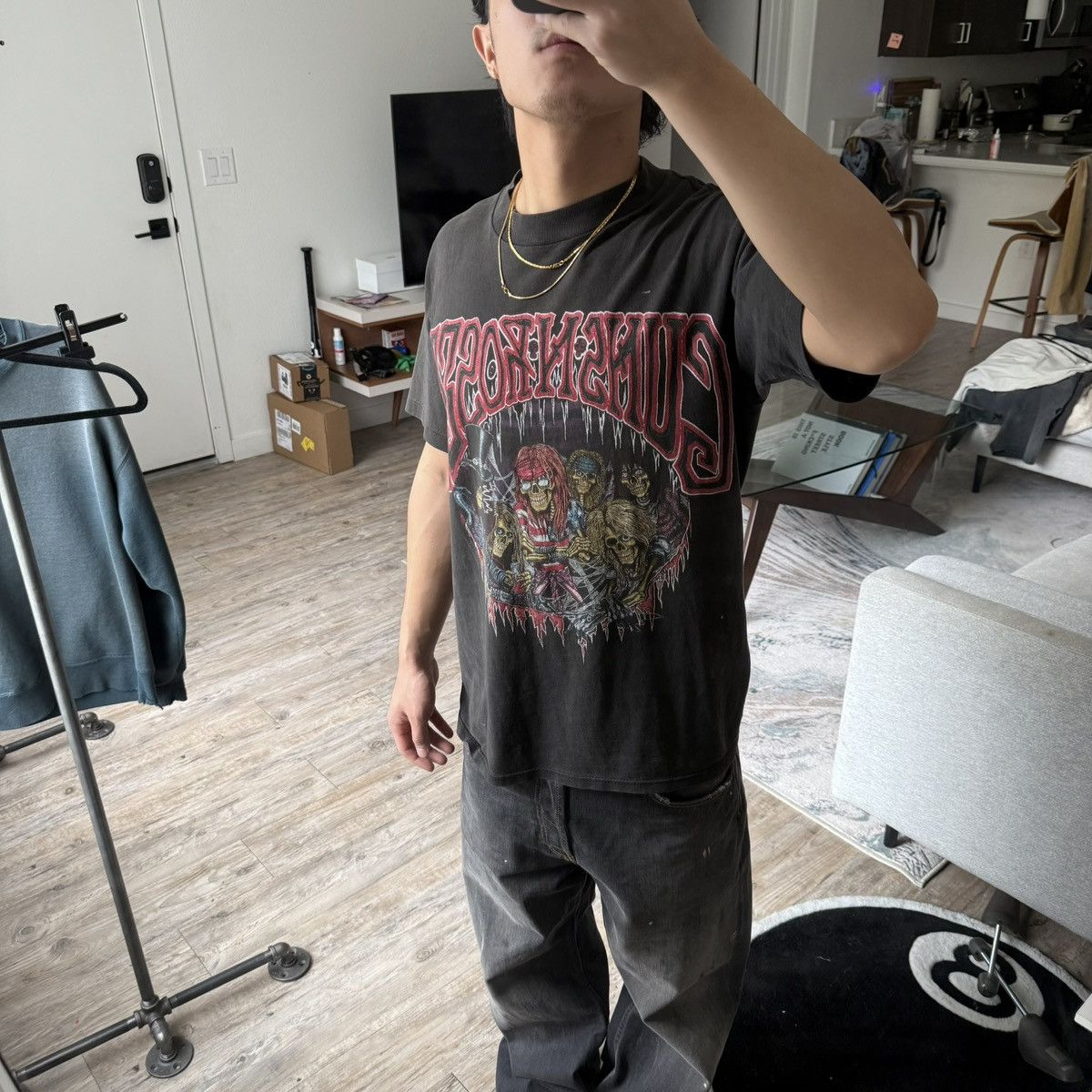 Band Tees 1992 Guns N'Roses Use your Illusion Tour Tee Size US M / EU 48-50 / 2 - 4 Thumbnail